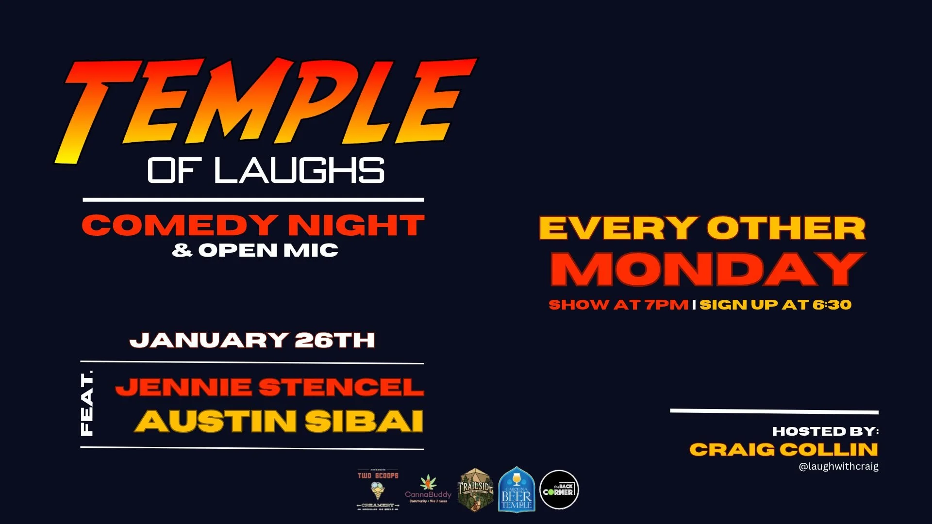 Open Mic Comedy with Craig Collin