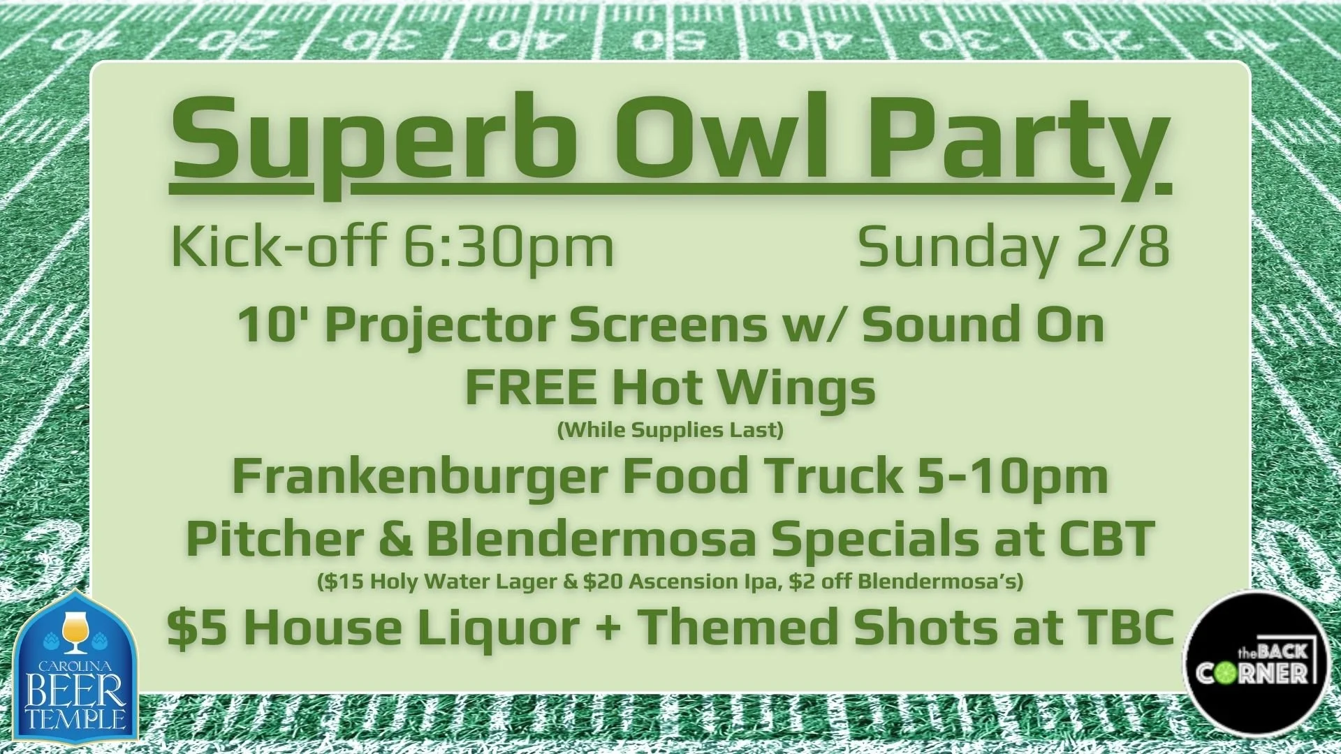 Superb Owl Watch Party!