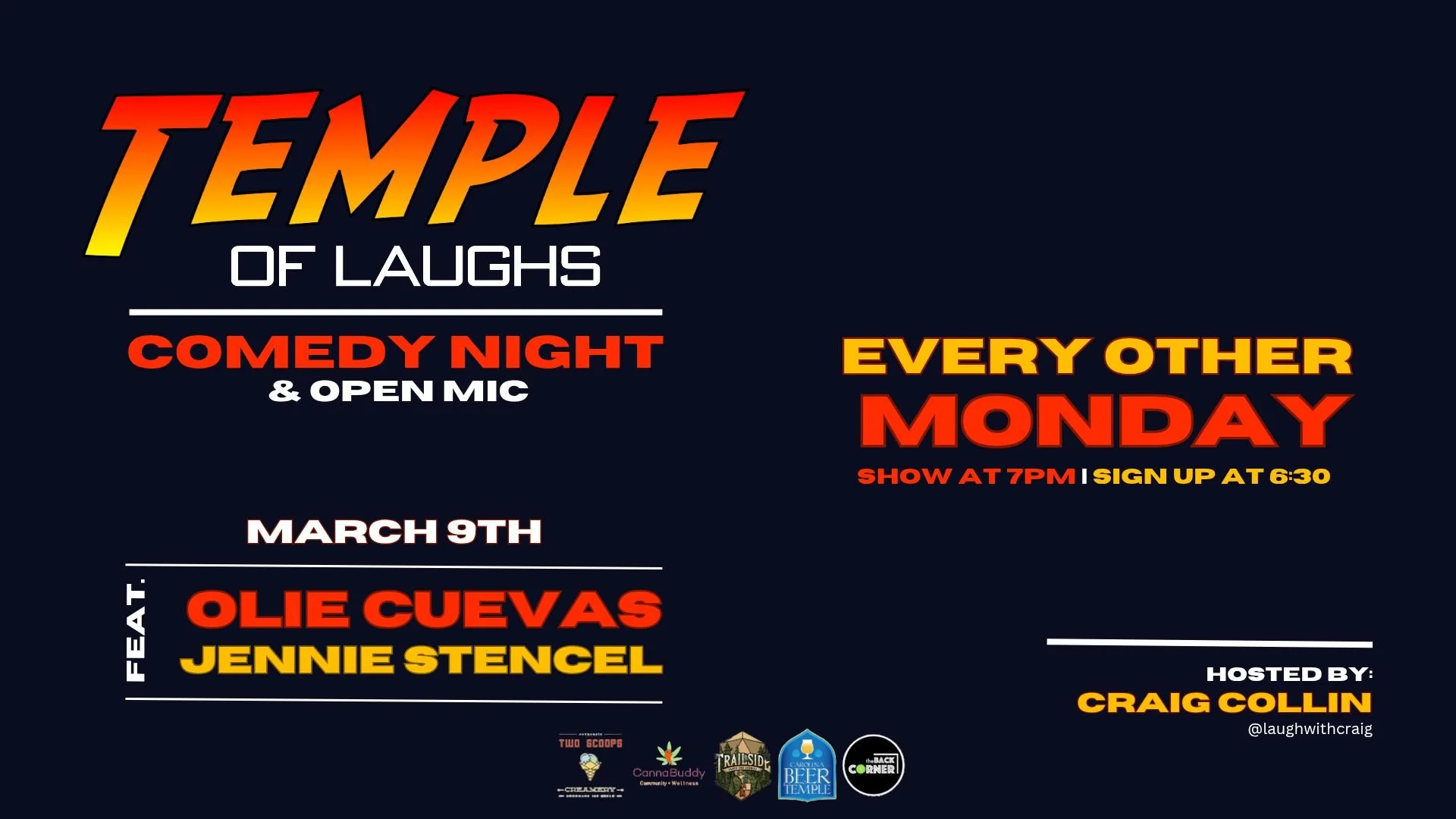 Open Mic Comedy with Craig Collin