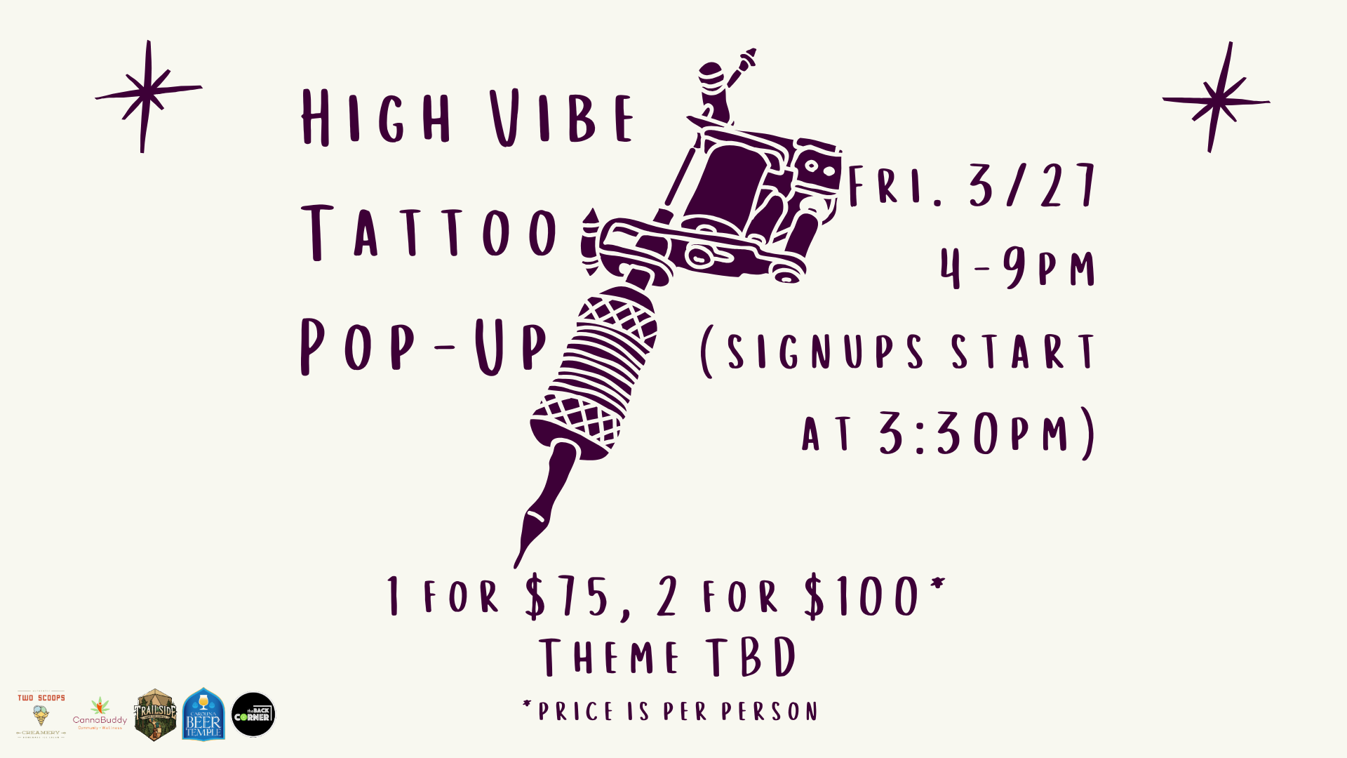 High Vibe Tattoo Pop-Up
