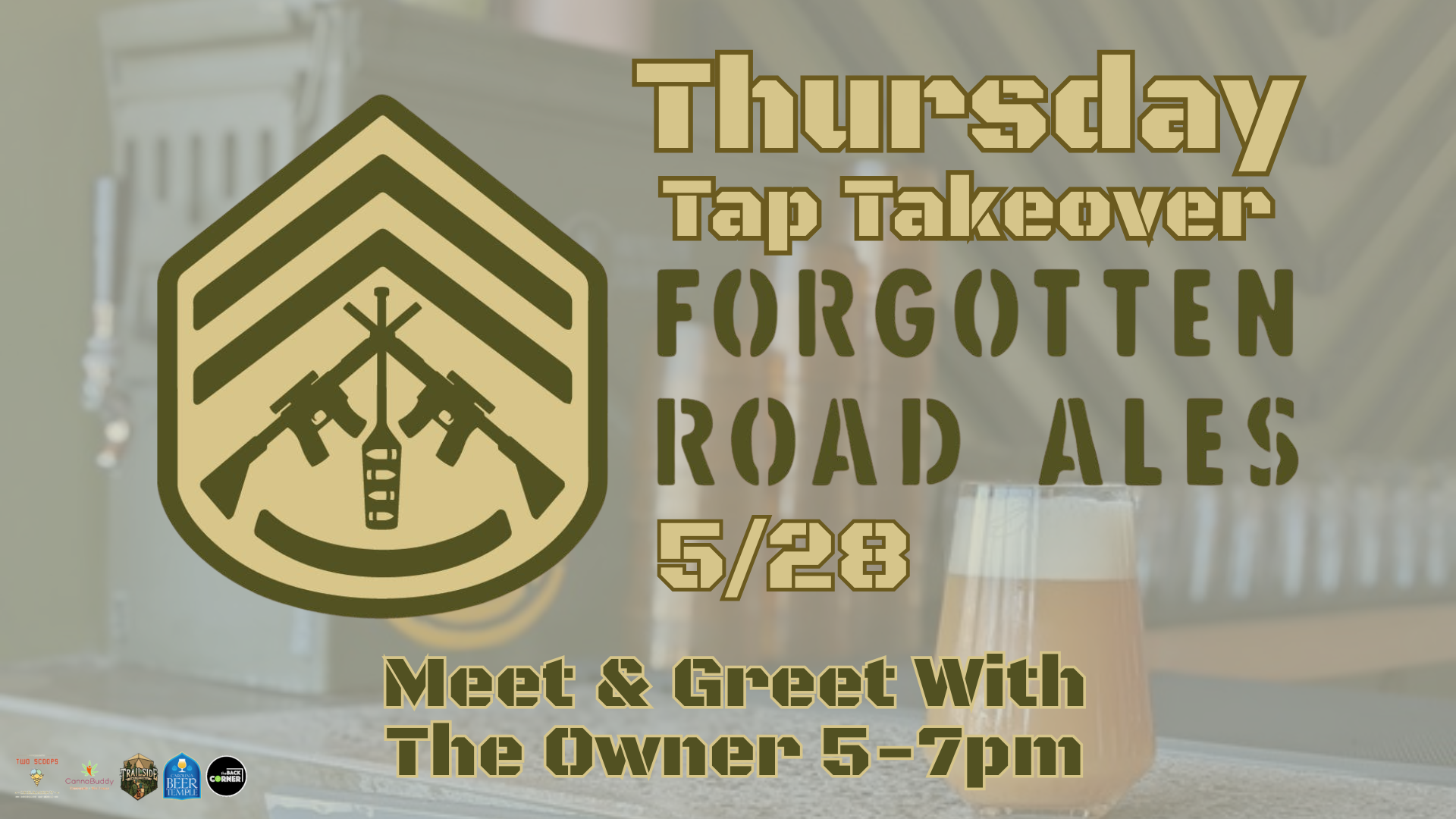 Thursday Tap Takeover with Forgotten Road Ales
