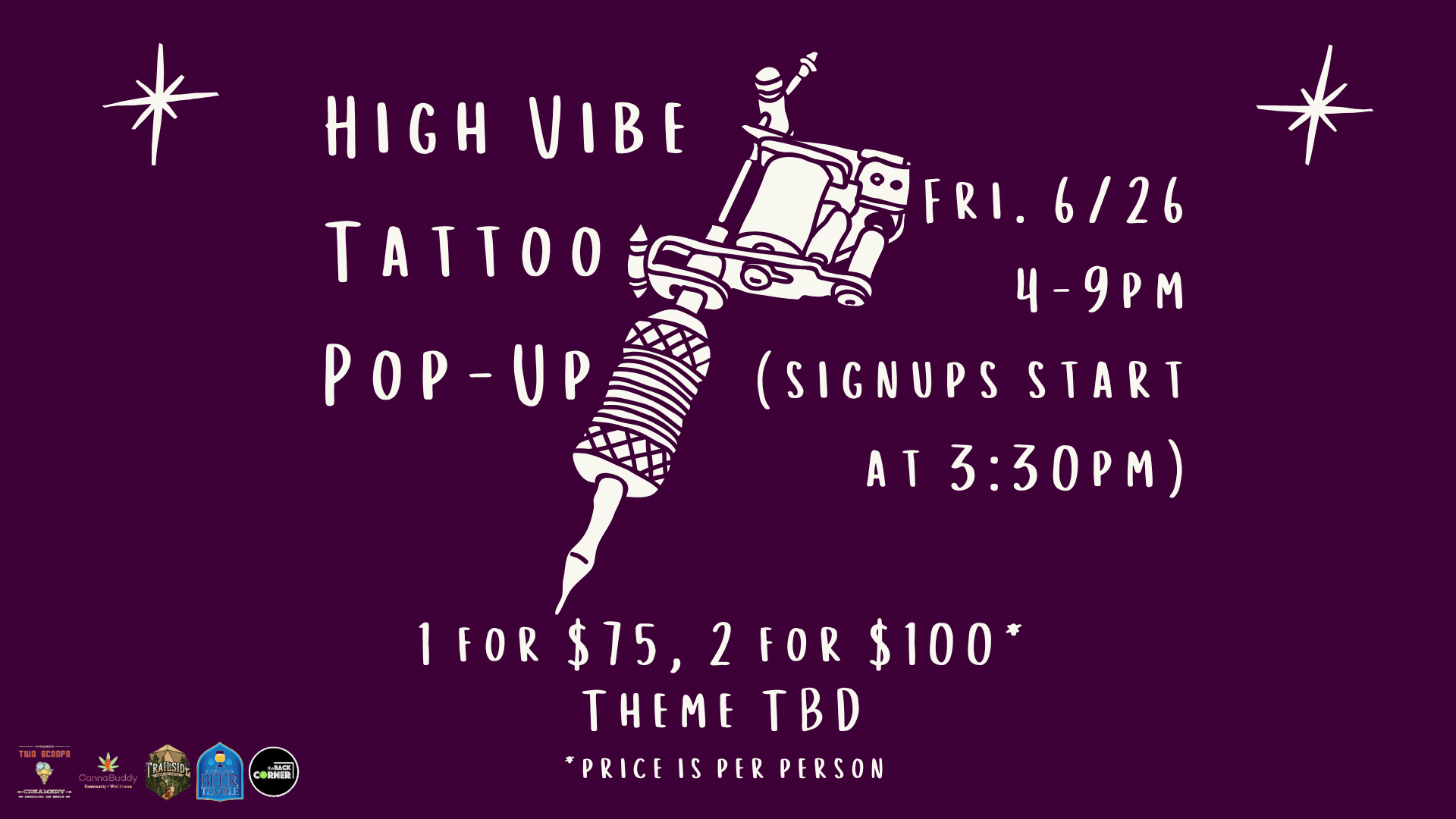 High Vibes Tattoo Pop-Up