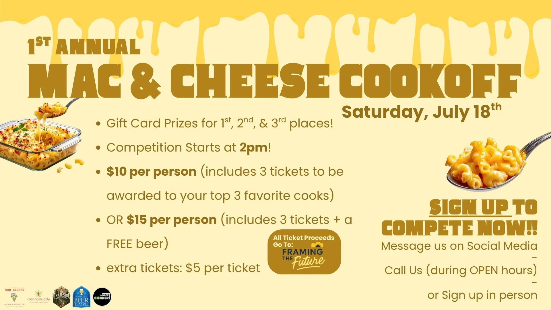 1st Annual Charity Mac & Cheese Cookoff