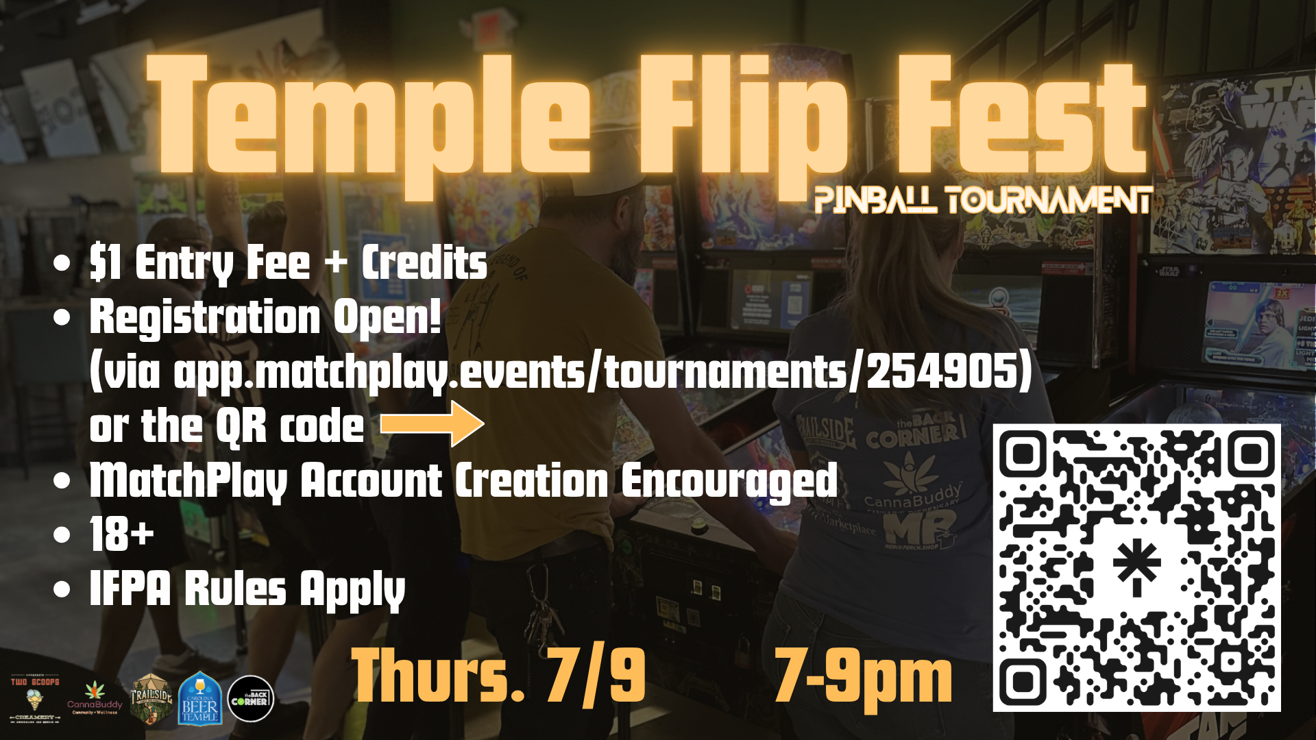 Temple Flip Fest Pinball Tournament