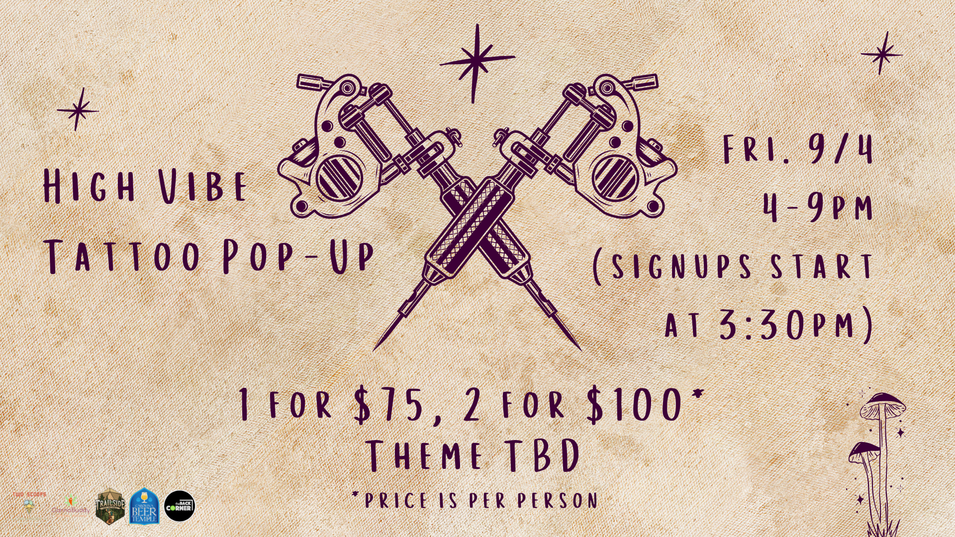 High Vibes Tattoo Pop-Up