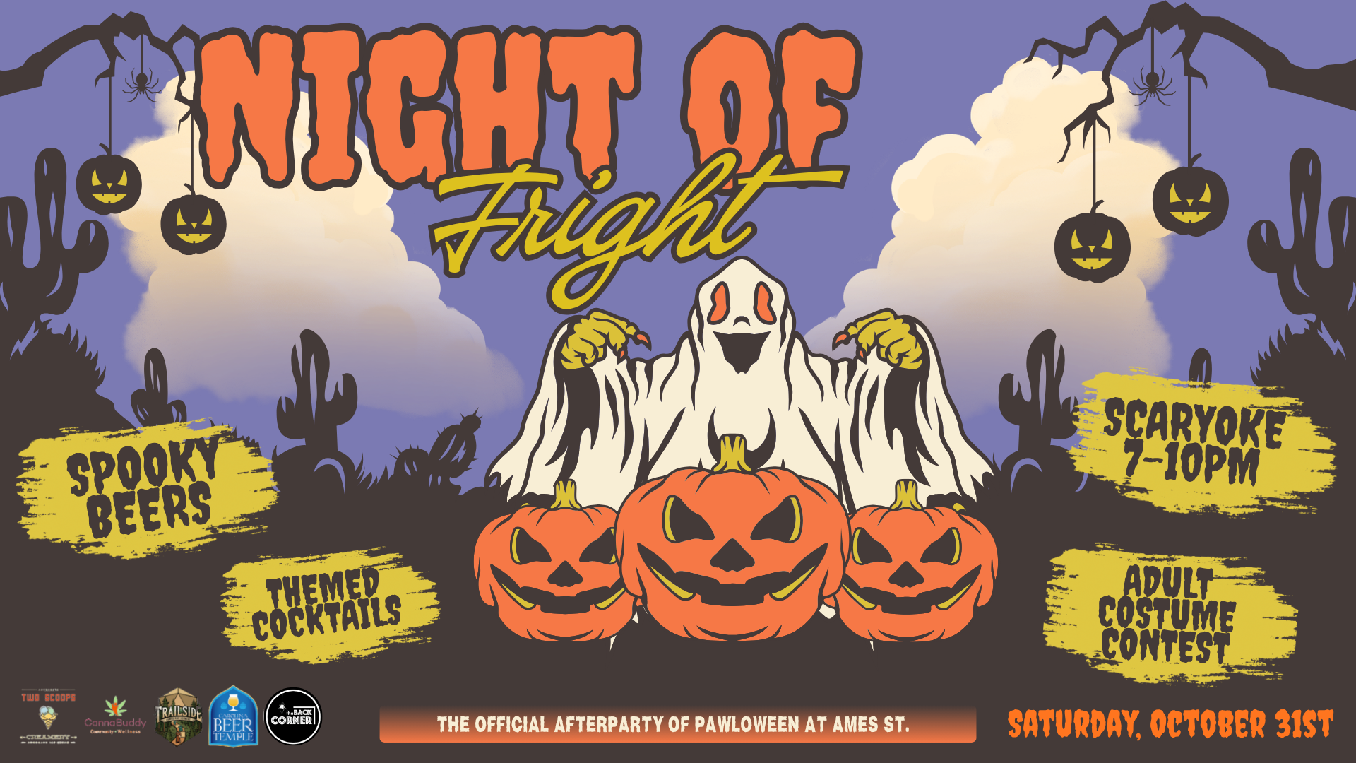 Carolina Beer Temple &amp; The Back Corner present: Night of Fright