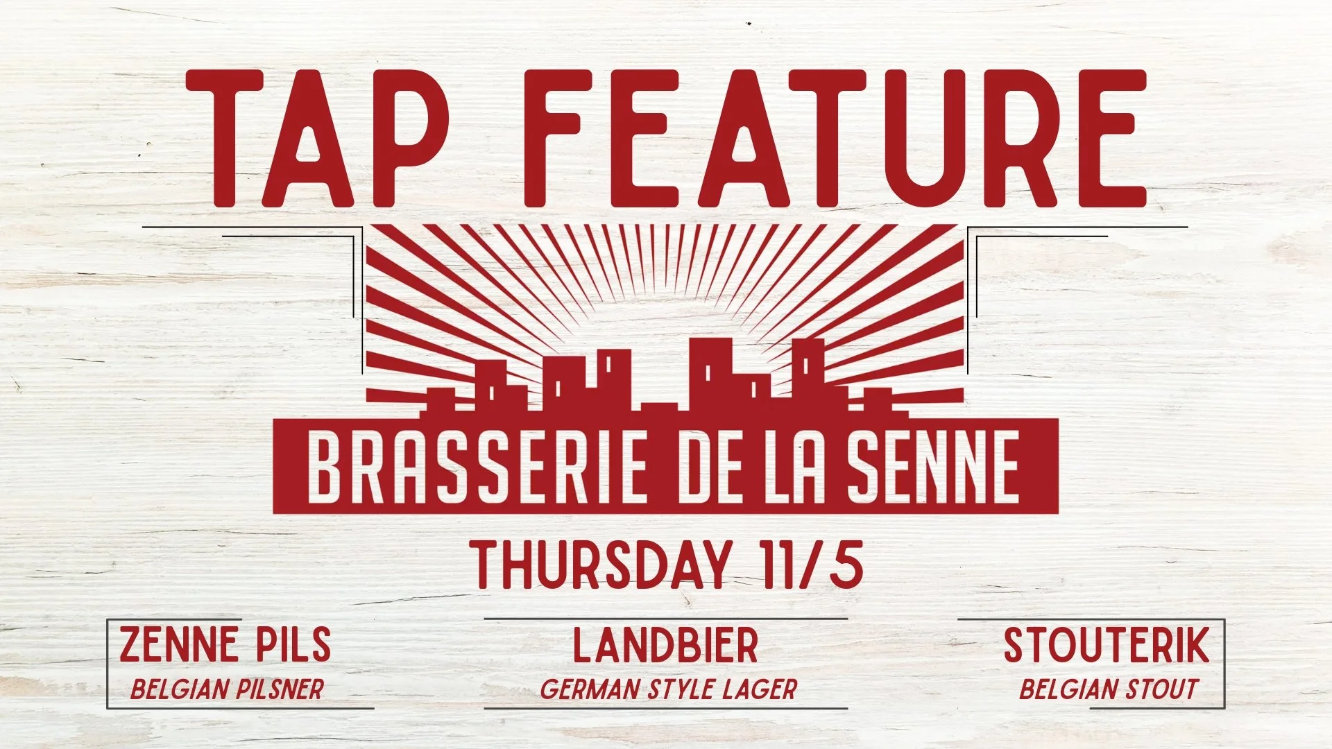 Thursday Tapping: De La Senne