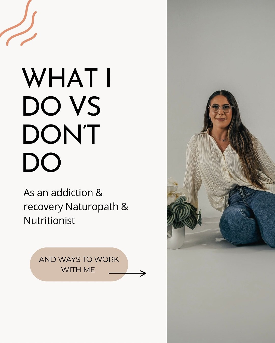 Wondering what an addiction naturopath actuaaaallly does?! Here you go 👆🏼

A quick guide on what I do and don&rsquo;t do as an addiction &amp; recovery naturopath/nutritionist! 

Wondering if I&rsquo;m the right fit for you? Get in touch via DM to 