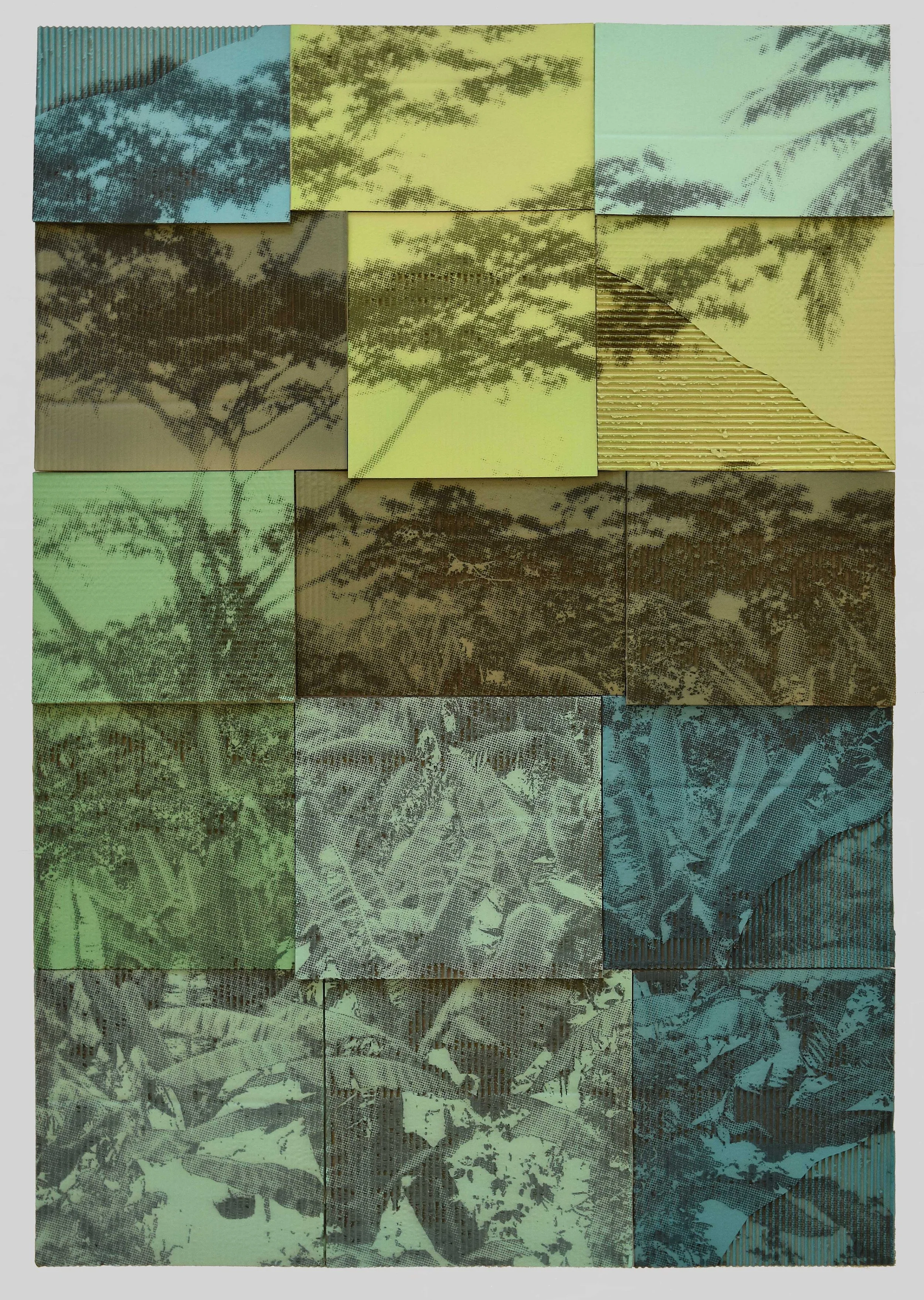 Jill Paz, 'Palms', 2022, Acrylic on laser-carved cardboard, 93.2 x 134.6 cm (53 x 37 inches)