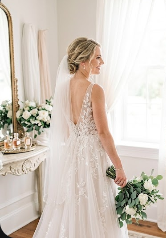 long wear bridal hair style for The Umstead in Cary, NC