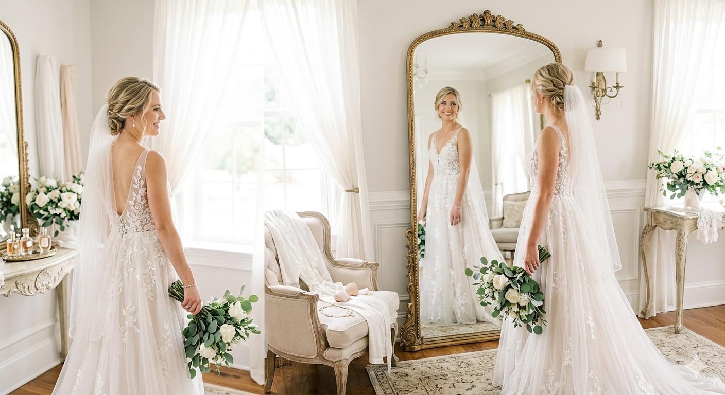 snatched updo at The Hartwood Weddings and Events in Selma, Nc