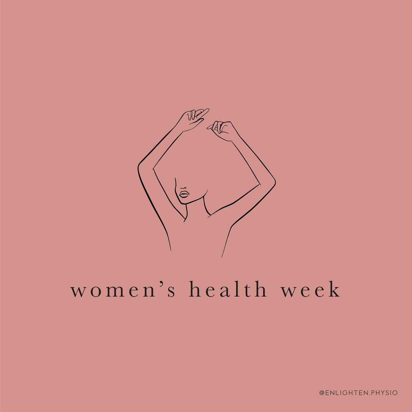 ✨Women&rsquo;s Health Week✨

Tomorrow marks the kick off for Women&rsquo;s Health Week 2022 (5th-11th Sept). A reminder to set aside time for us all to look after our own health and well-being.

Each day we will be popping a topic up however if there