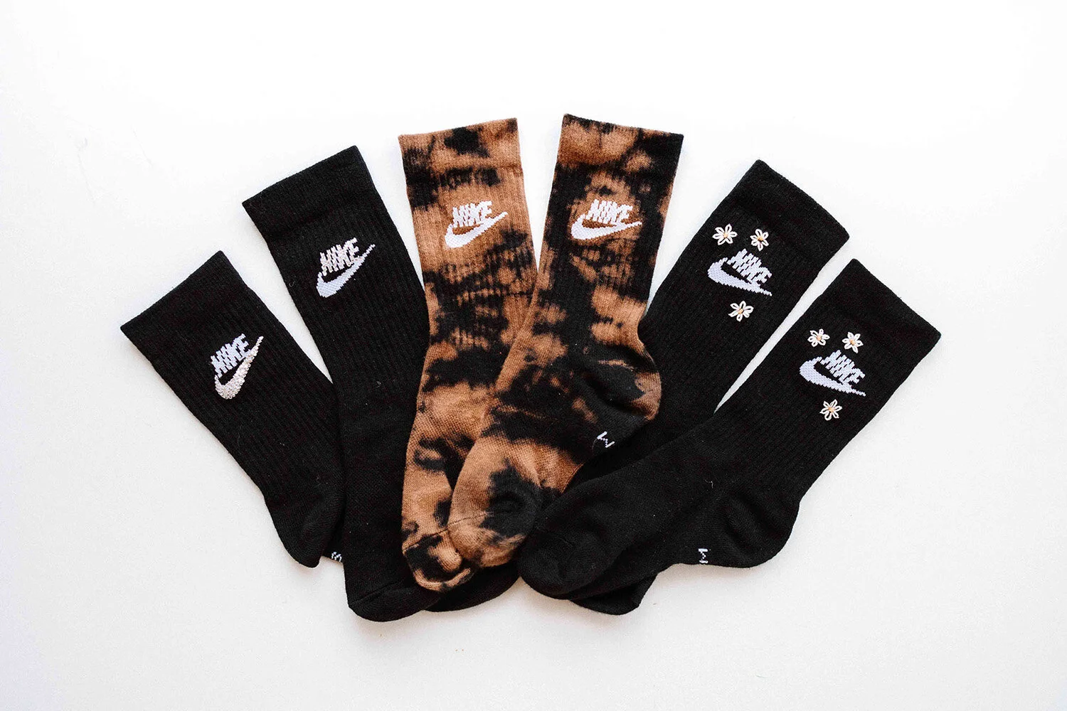 custom tie dye nike socks