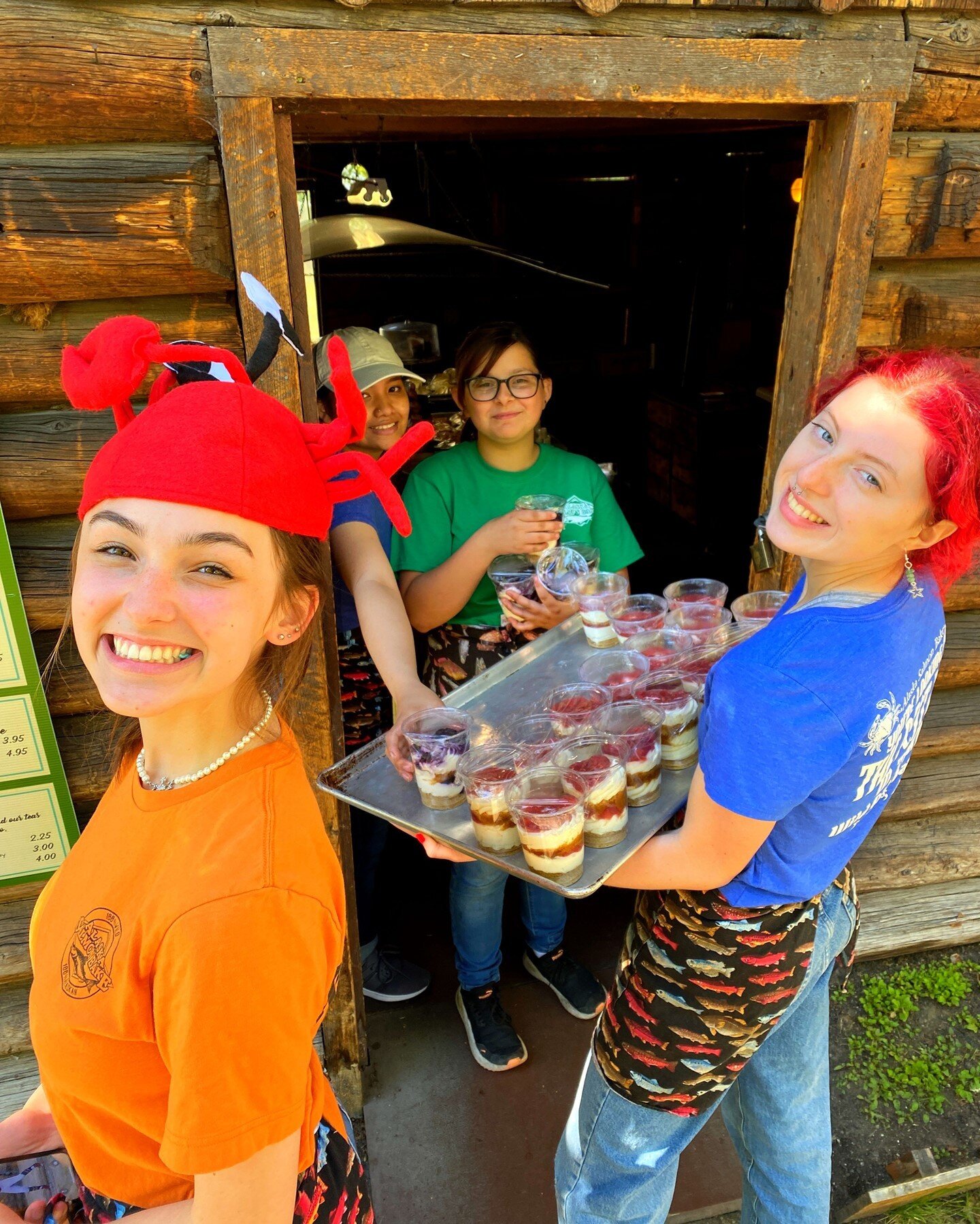 Meet Riley, Hannah, Emma &amp; Catherine - four very valuable members of our spectacular Salmon Bake team.  Thanks for making &quot;work&quot; so much easier and so much fun ladies!

Alaska Women.
Alaska Strong.
Alaska Salmon Bake.

#alaskasalmonbake