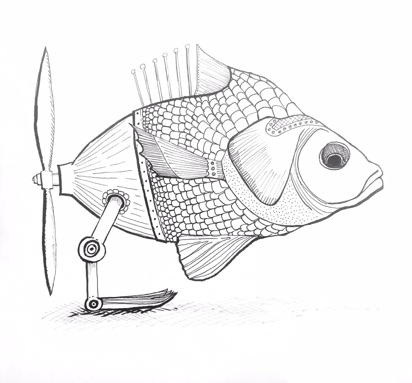 here’s a fish i drew