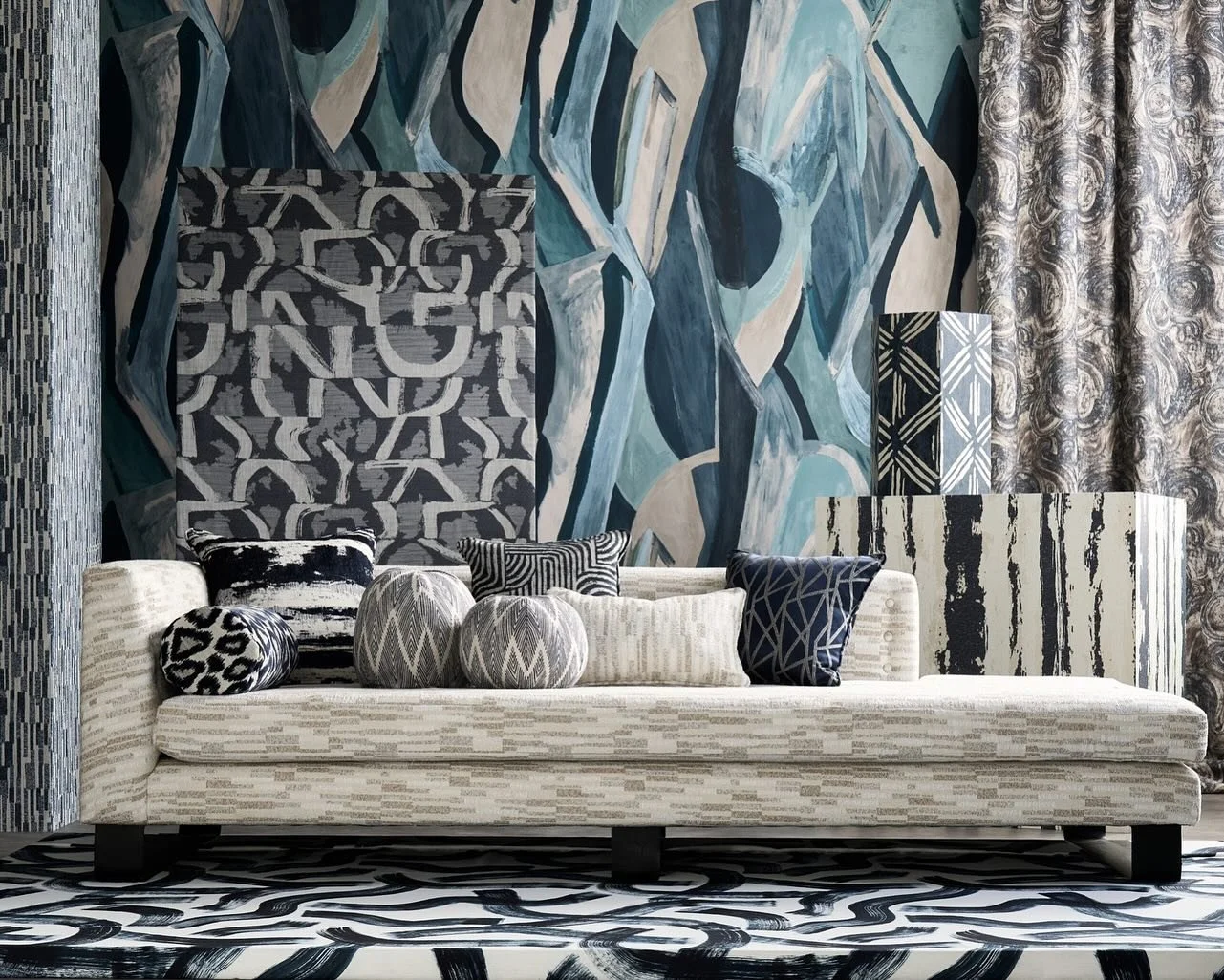 NEW CLARKE &amp; CLARKE FOR SS25 | METROPOLITAN COLLECTION

Swirls and energetic mark-making take centre stage in the SS25 fabric and wallpaper collection, Metropolitan. Evoking the feeling of a city in movement &ndash; the frenetic pace, rhythm, and
