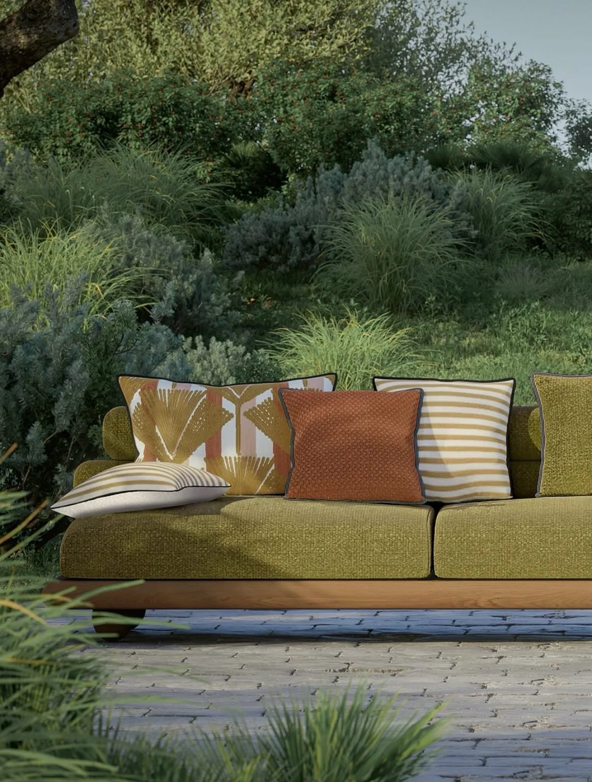 Maison Casamance - Outdoor Cushions // amazing accents for your outdoor space! All in stock at our Zamalek showroom
