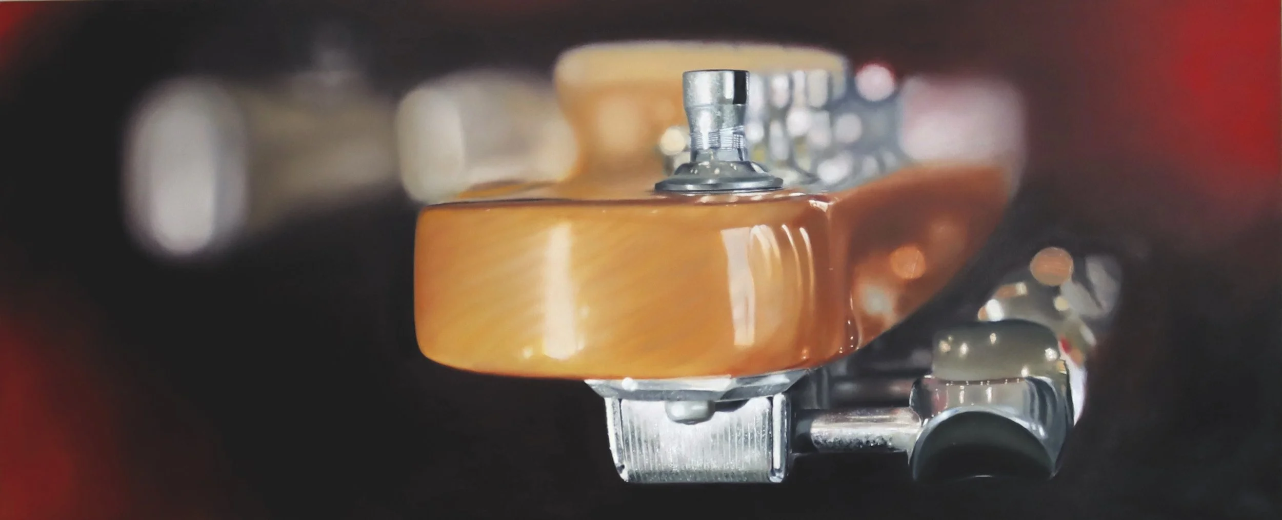 "Telecaster" - Oil on board 120cm x 52cm.
Available for purchase 