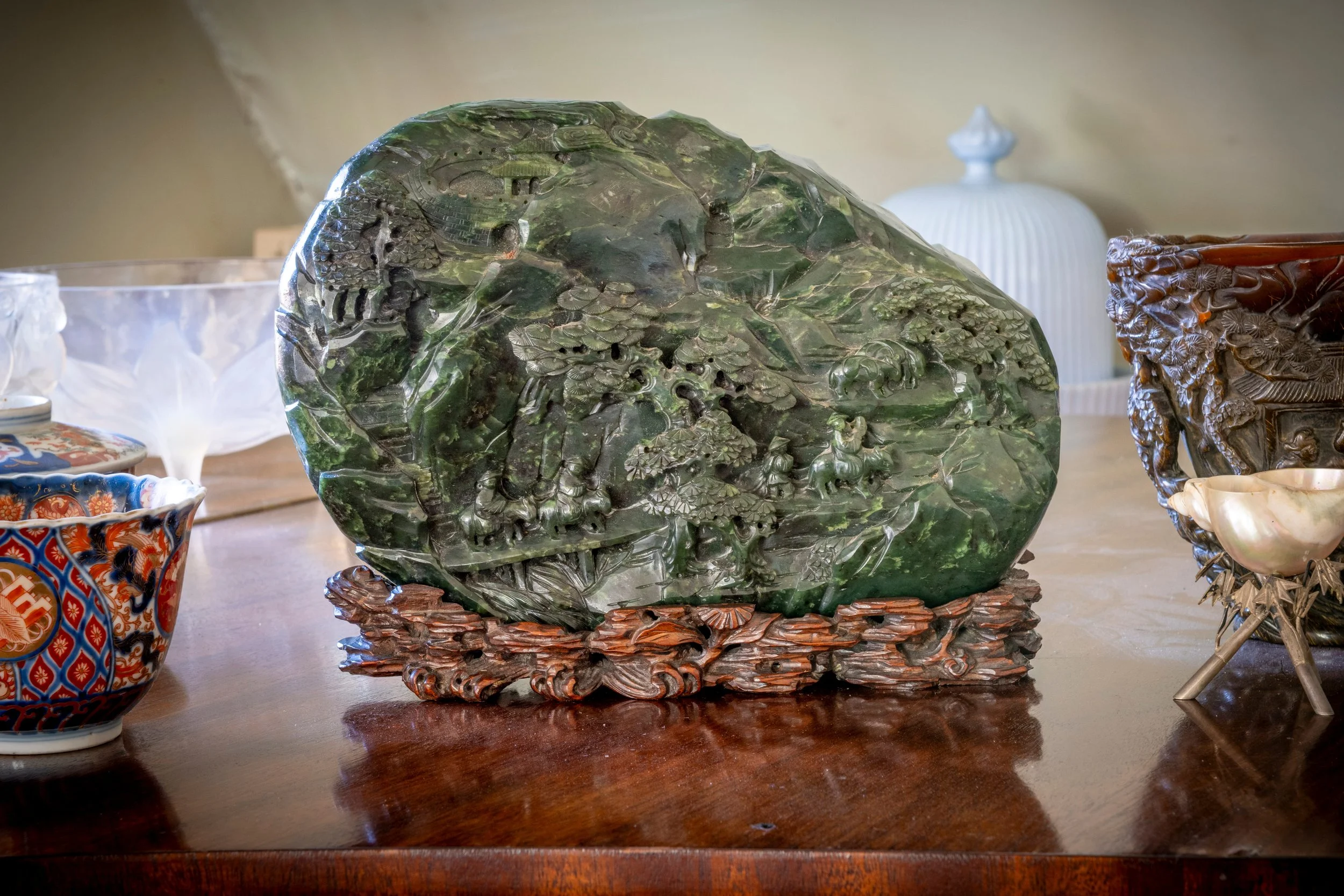 MONDAY 9 NOVEMBER 
FINE ASIAN ART
AN IMPRESSIVE CARVED JADE MOUNTAIN, QIANLONG PERIOD, ESTIMATE: £15,000 - £25,000
Learn more