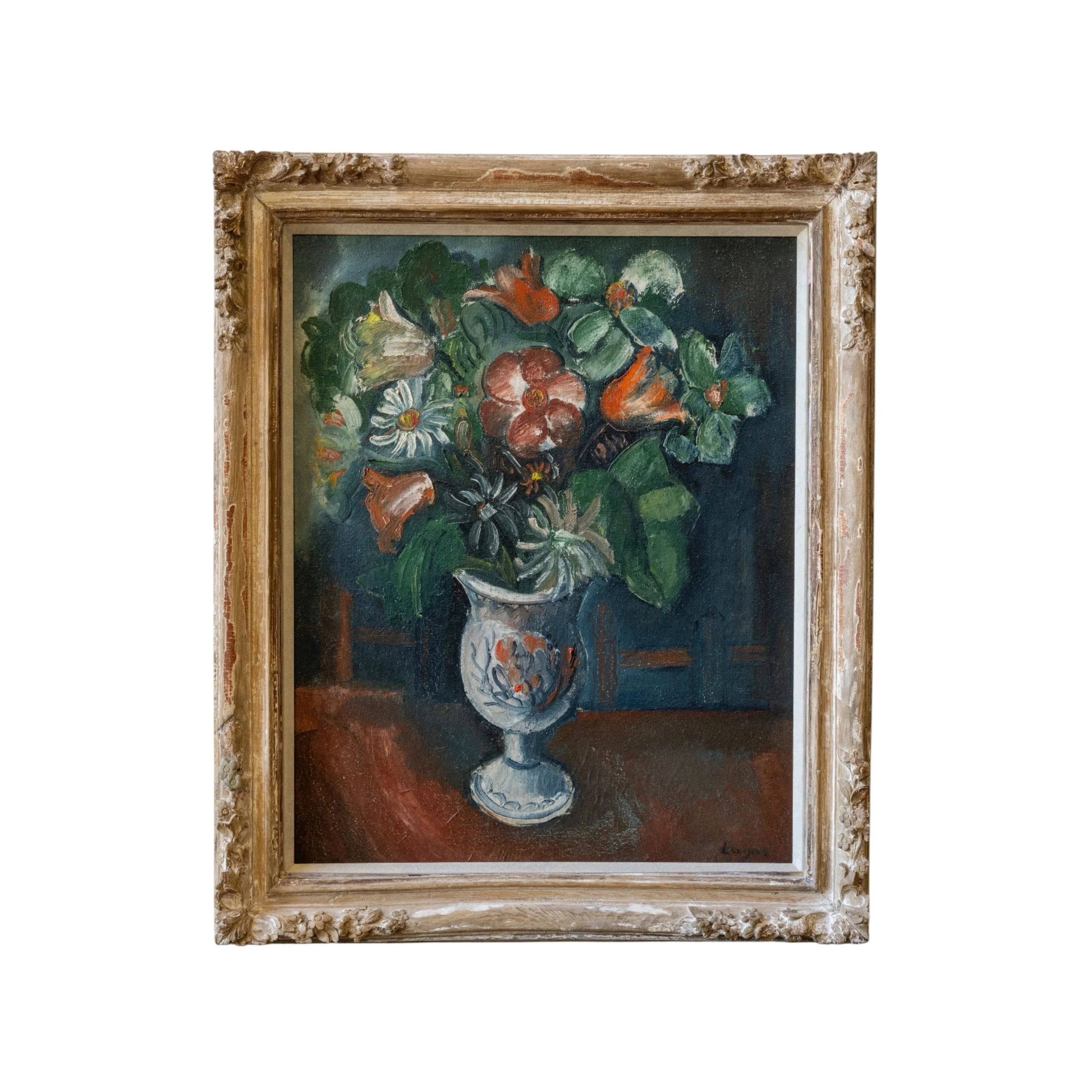 CELSO LAGAR VASE OF FLOWERS PICTURE