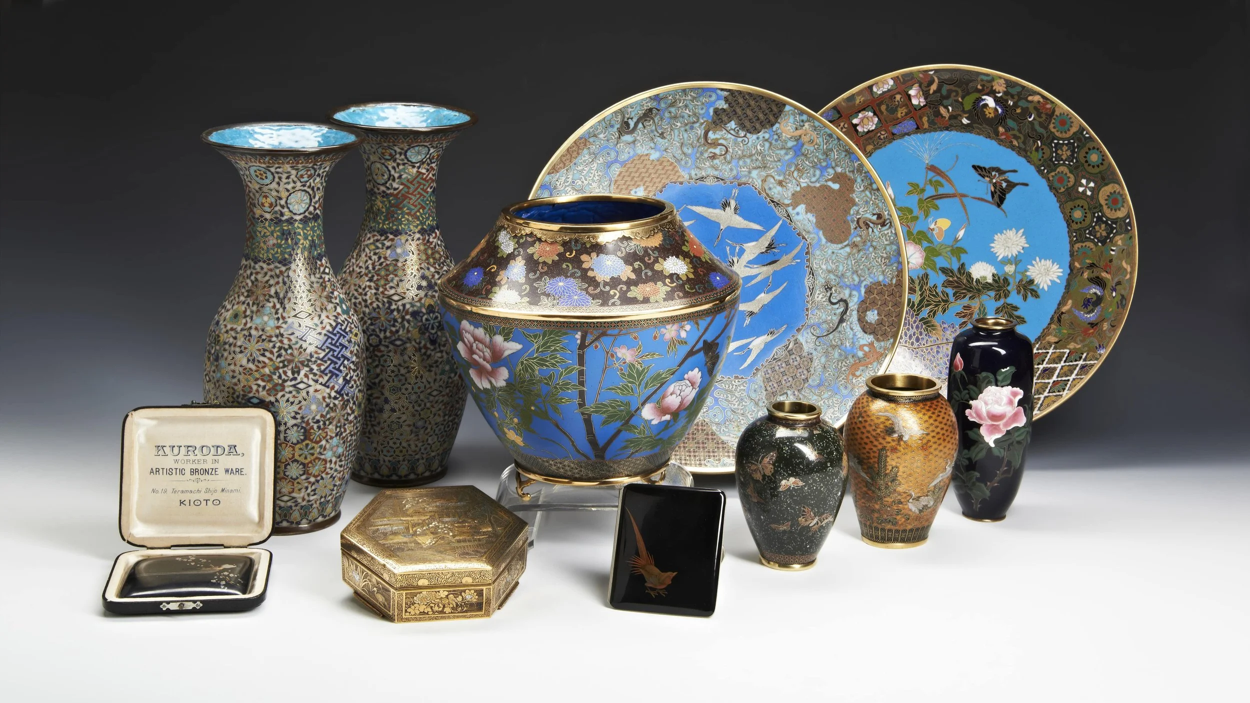 11 NOVEMBER AT 12:30PM
THE ALAN BOSTOCK COLLECTION - PART II
JAPANESE CLOISONNE AND WORKS OF ART