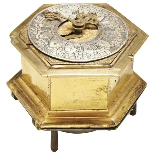 LOT 203 GW sale hexagonal clock.jpg