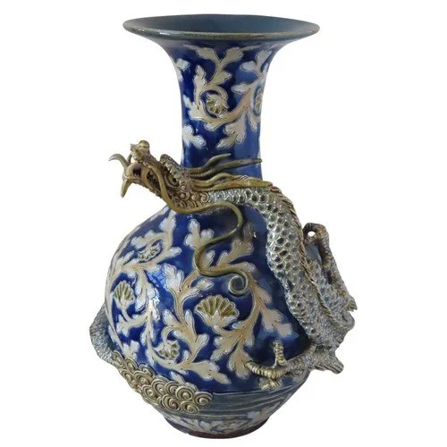 ELIZA SIMMANCE FOR DOULTON LAMBETH STONEWARE VASE 1879