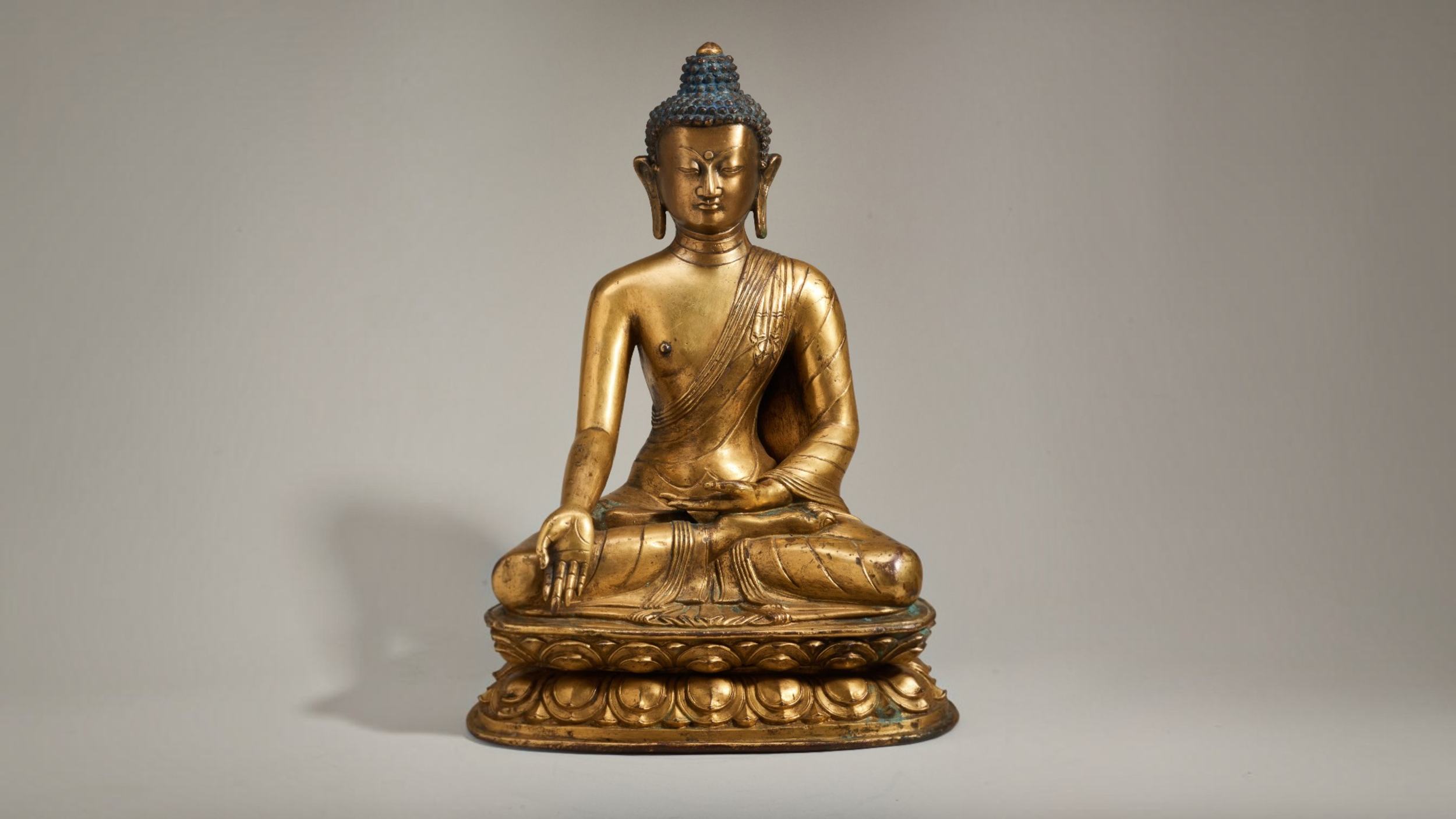 MONDAY 9 NOVEMBER 
FINE ASIAN ART
A SEATED BRONZE FIGURE OF SHAKYAMUNI BUDDHA, 17TH CENTURY, ESTIMATE: £8,000 - £10,000
Learn more