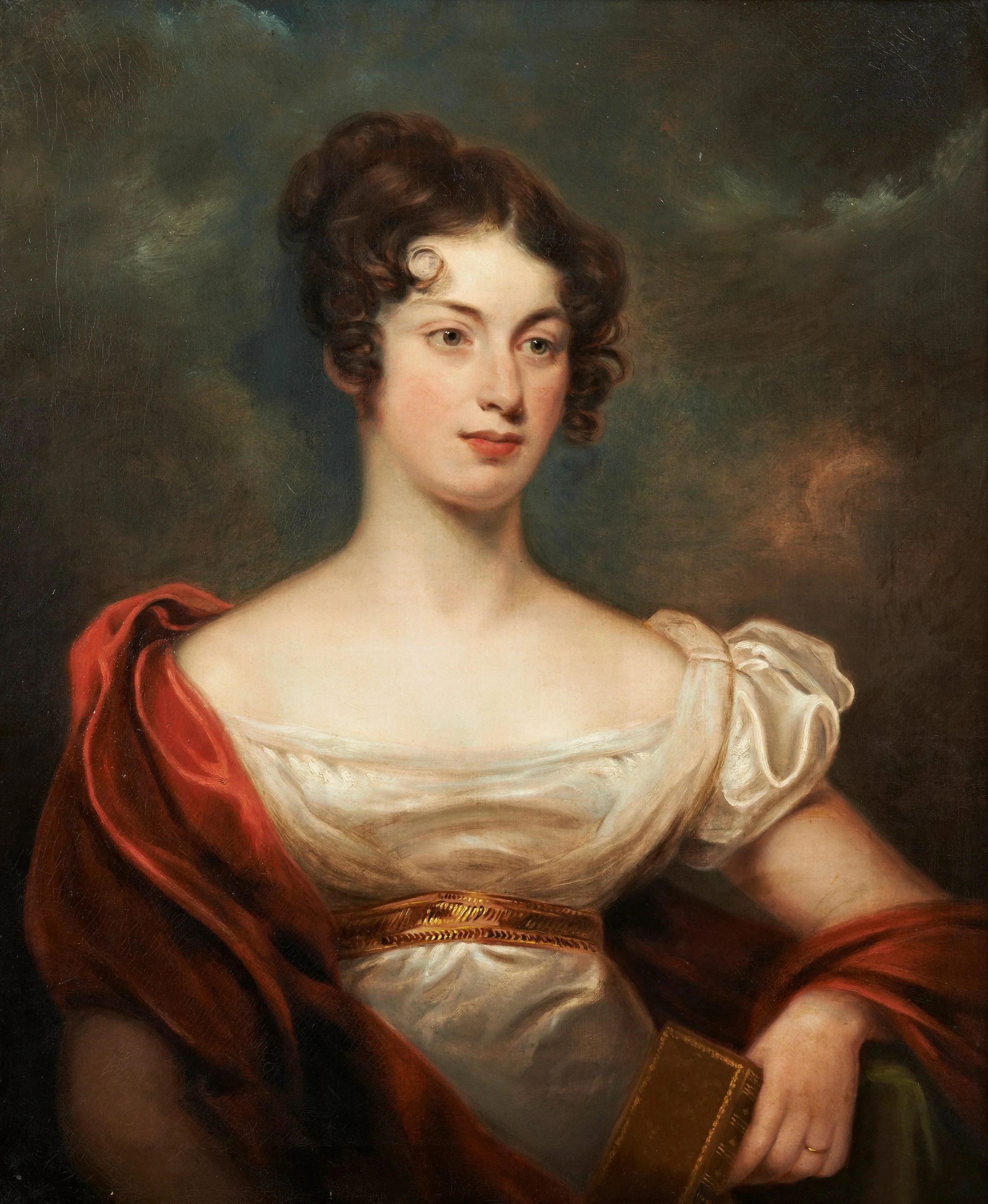 portrait painting of a lady