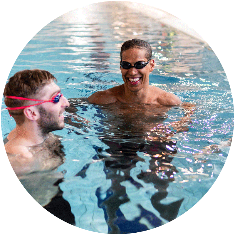 Instructions for adult swimming lessons