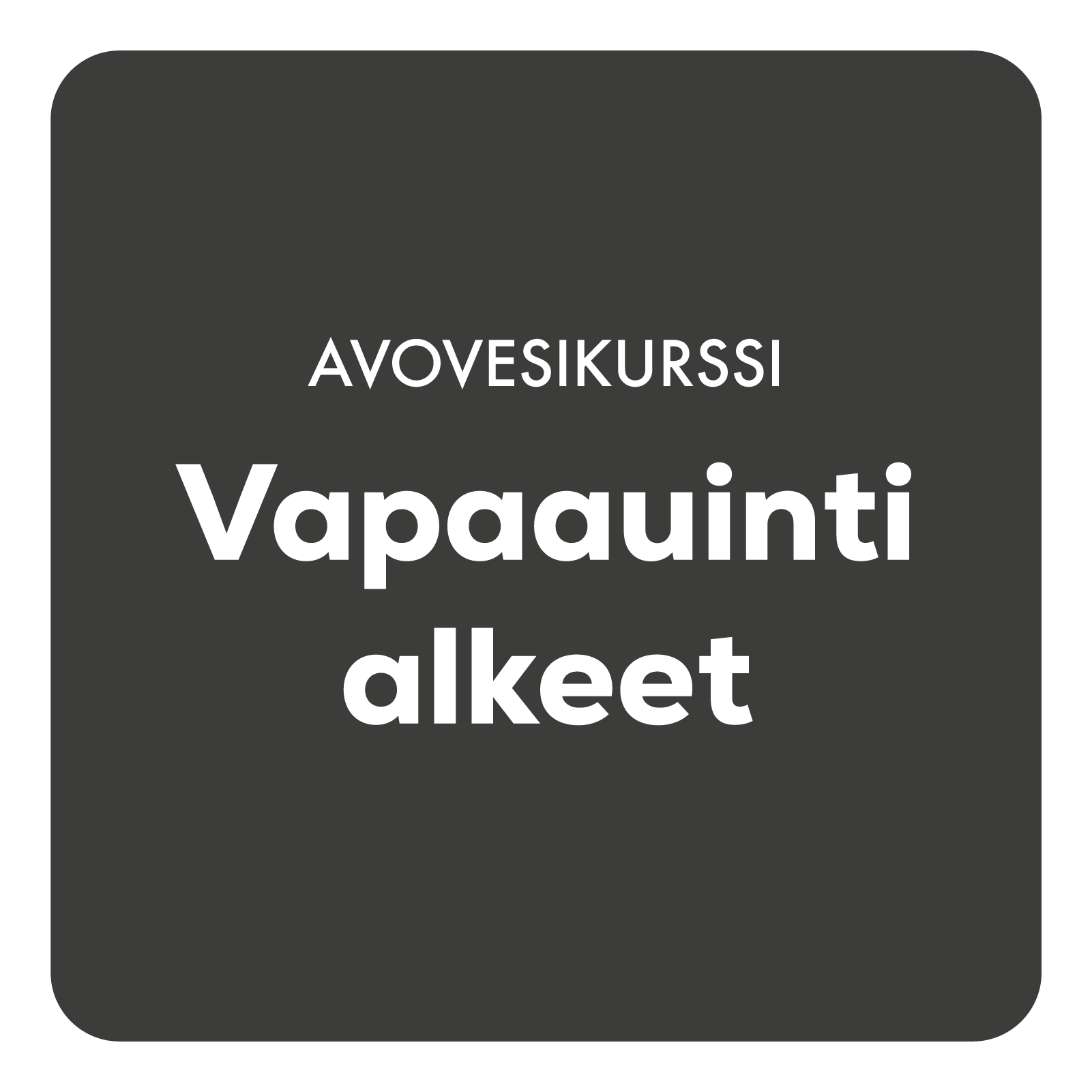 Avovesikurssi: Vapaauinti alkeet