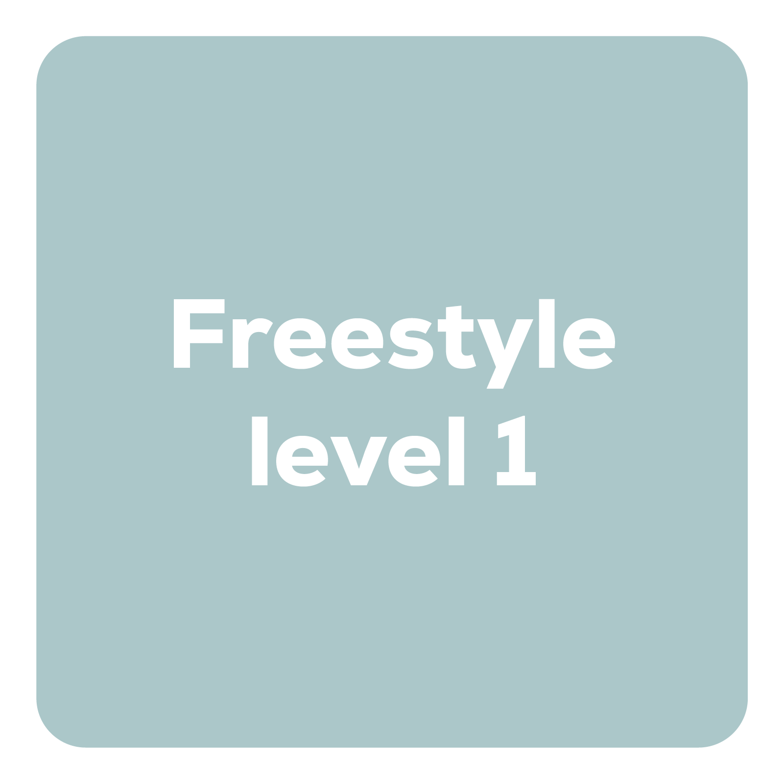 Swimming course: Freestyle level 1