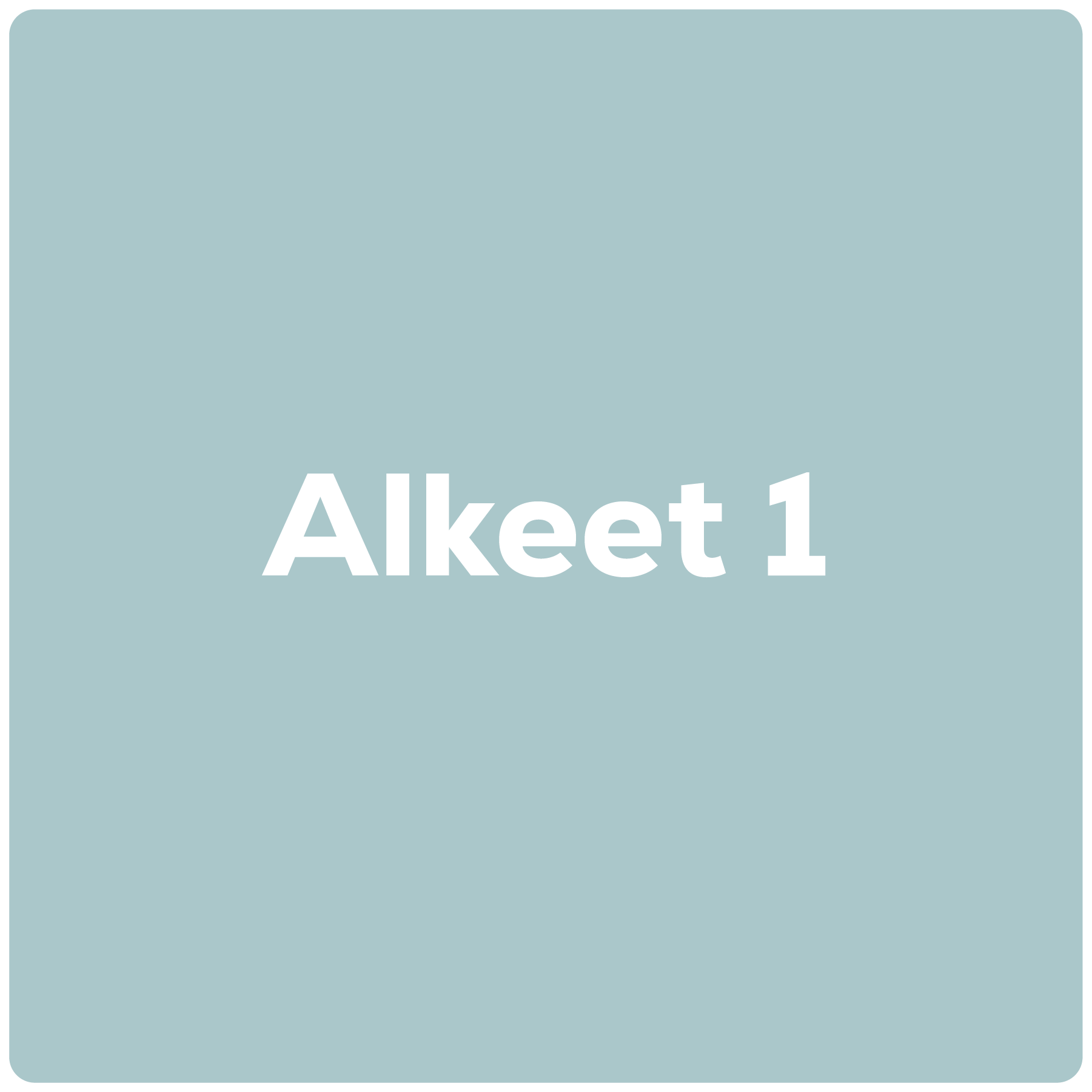 Alkeet 1