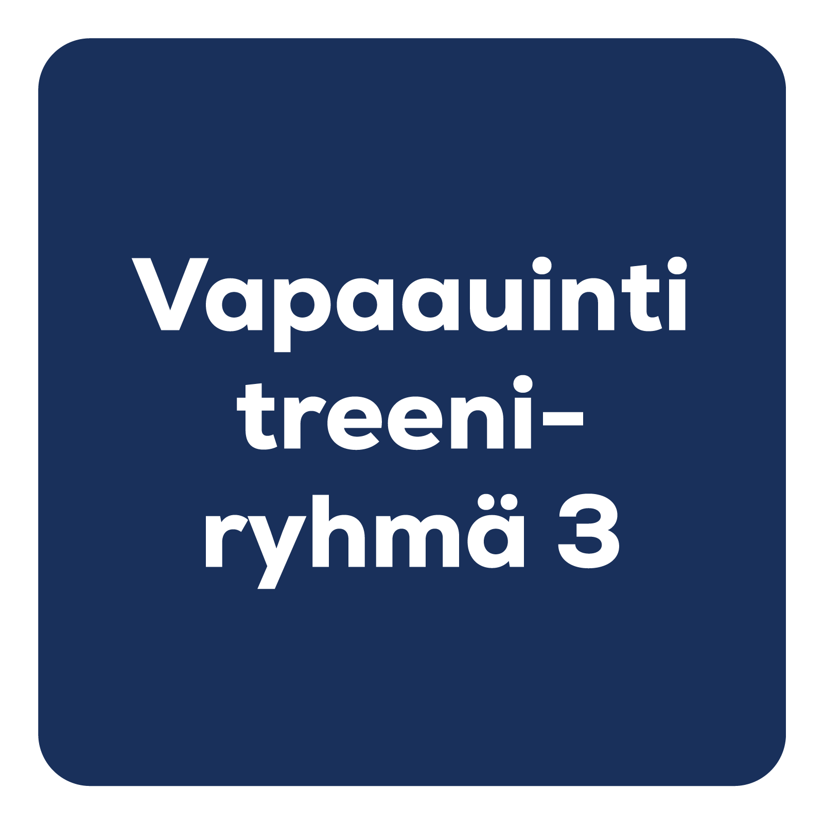 Treeniryhmä: Vapaauinti 3
