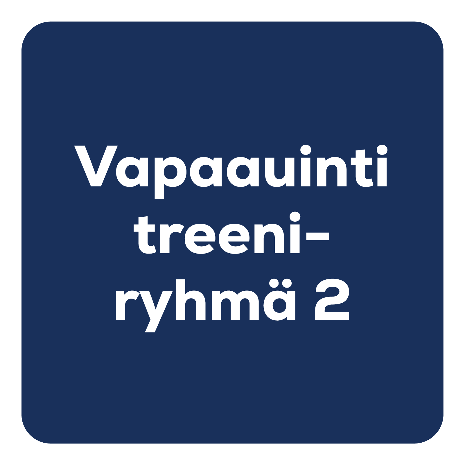 Treeniryhmä: Vapaauinti 2