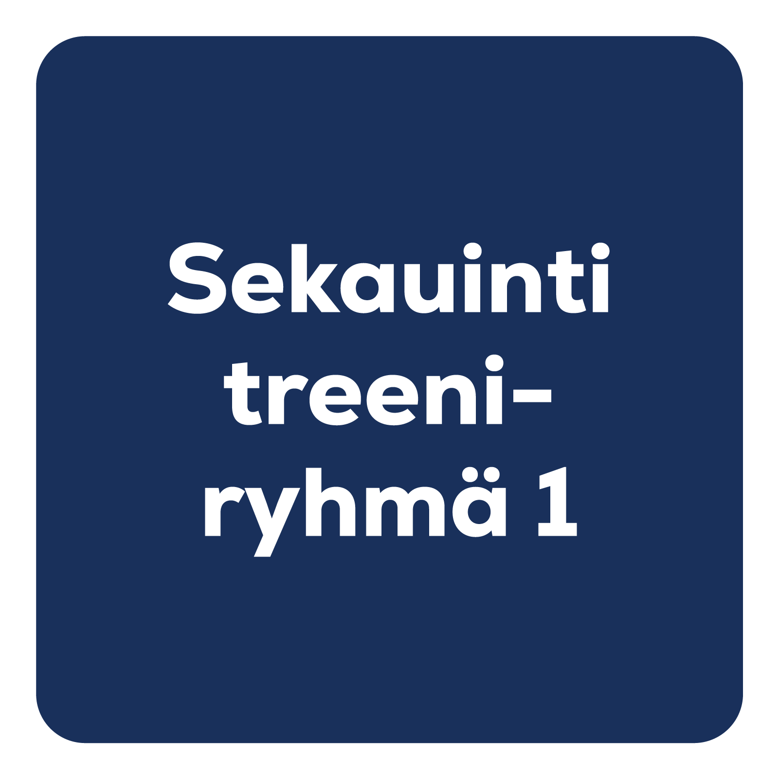 Treeniryhmä: Sekauinti 1
