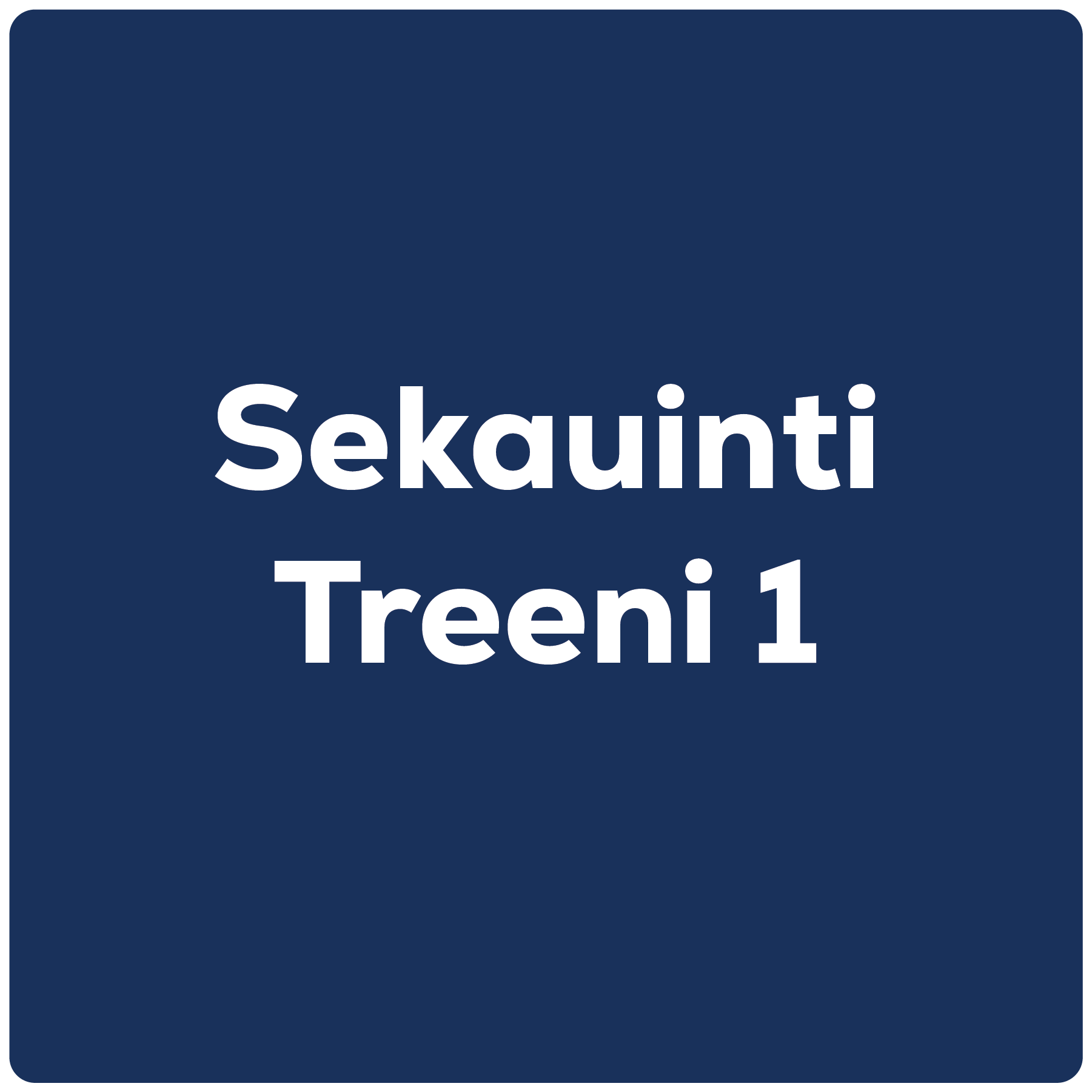 Treeniryhmä: Sekauinti 1