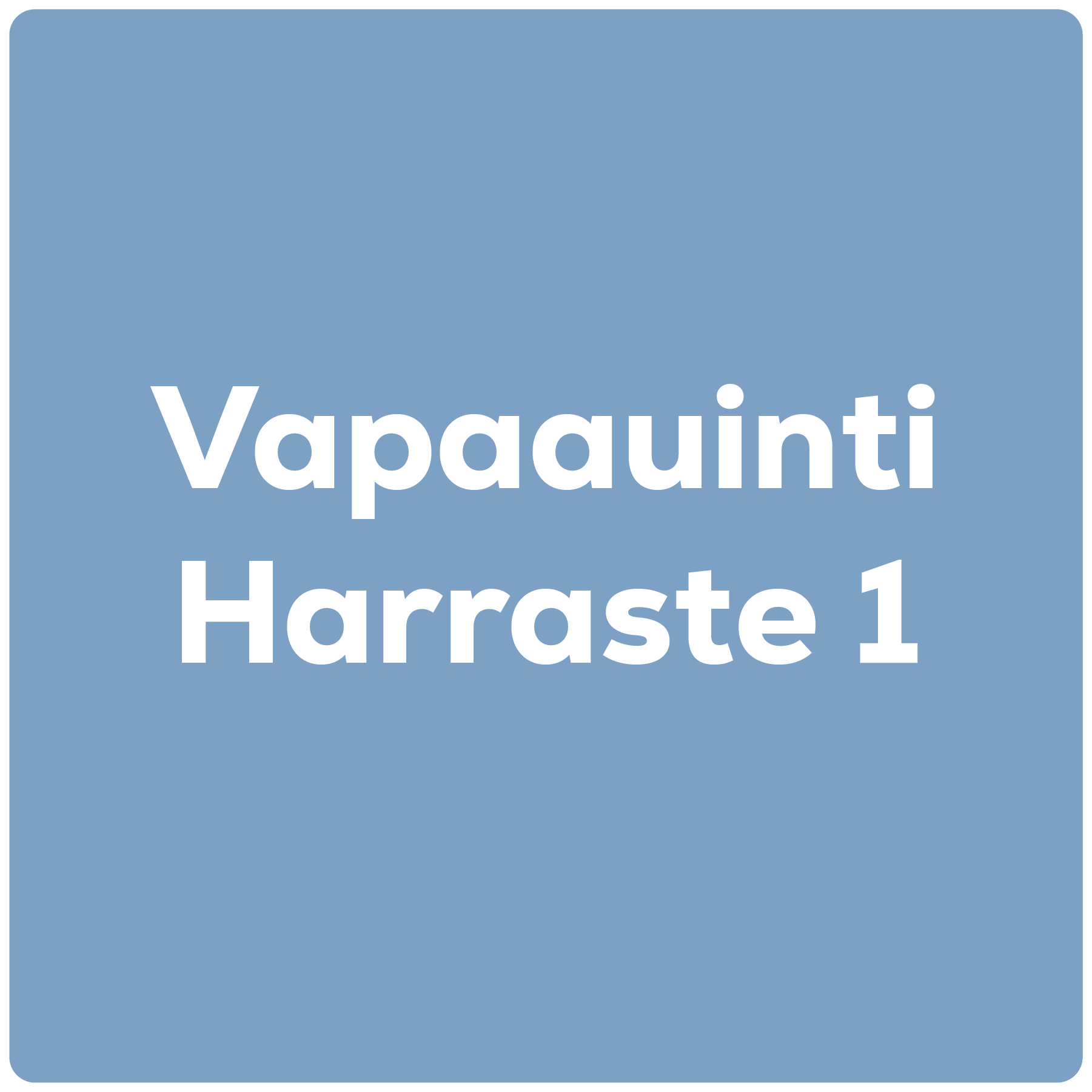 Harrasteryhmä: Vapaauinti 1