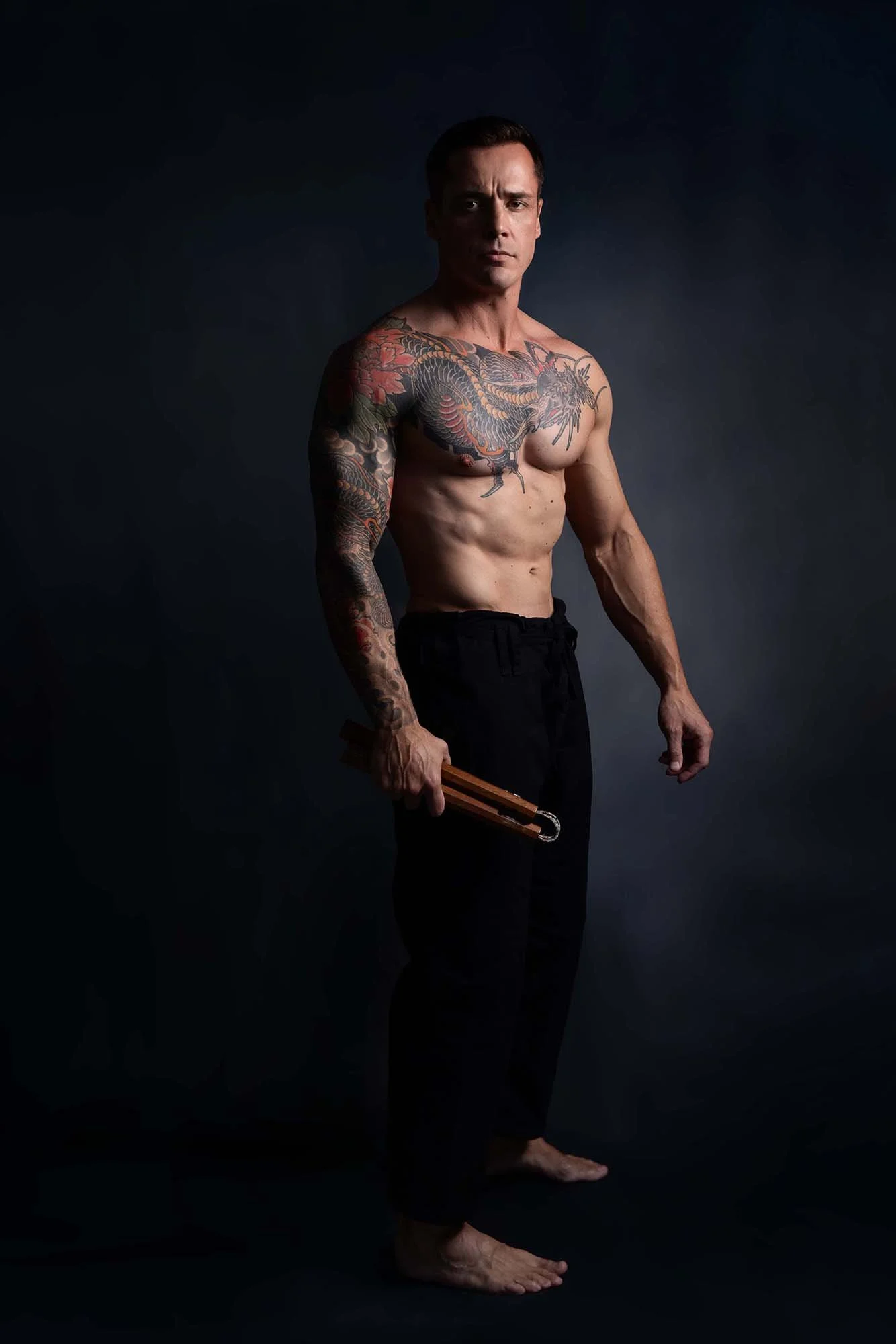 photoshoot for Sydney stunt performer
