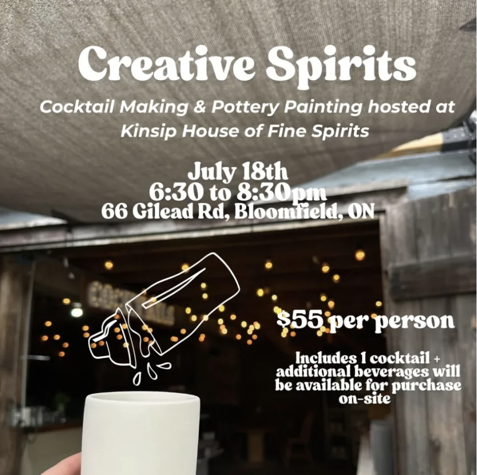 Creative Spirits - Cocktail Making & Pottery Painting