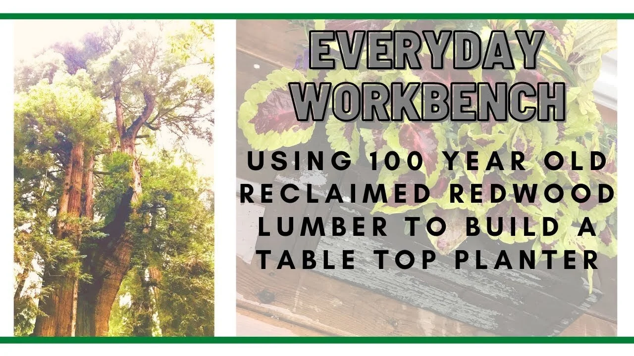 Using Reclaimed Redwood from the Famous Great Lakes Yard Lumberyard for a Simple DIY Project