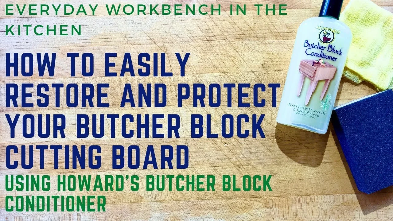 Condition Your Boos Block Cutting Board Using Howard’s Butcher Block Conditioner