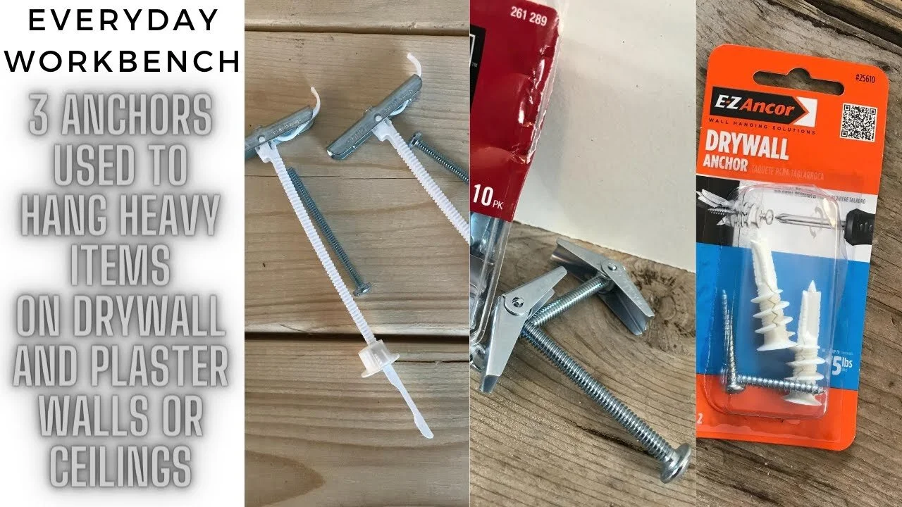 3 Different Anchors Perfect for Hanging Heavy Items on Hollow Drywall