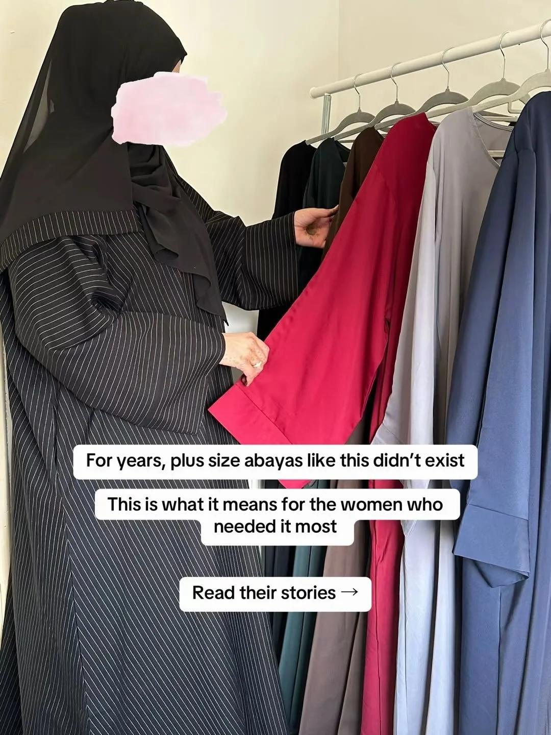 For years, plus size abayas like this didn&rsquo;t exist  So many of you have shared how hard it&rsquo;s been to find an abaya that actually fits and feels right

Too tight
Too heavy
Or just not made for your body

And for a long time, nothing really