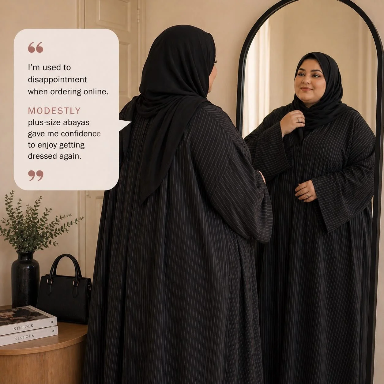 Not everyone understands what it feels like to constantly wonder&hellip; will it fit?

To order something you love, then prepare yourself for disappointment before it even arrives. MODESTLY was created so plus-size women can feel comfortable, include