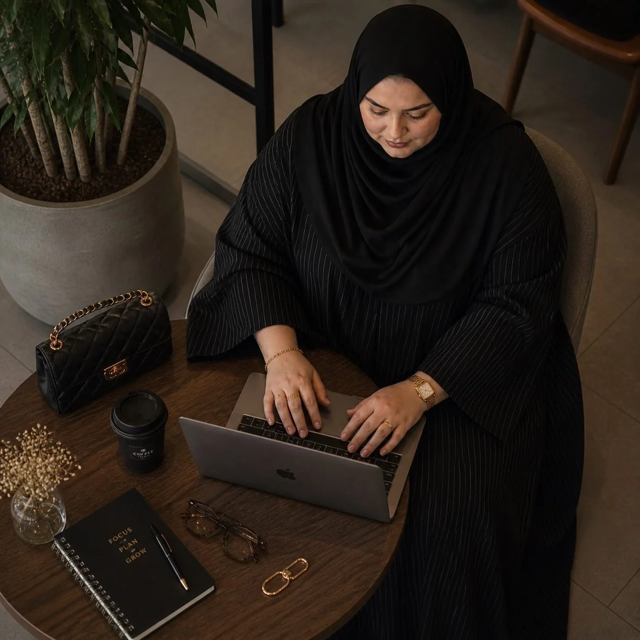 Some pieces do the talking for you.

Our Plus Size Pinstripe Abaya brings a refined look with a loose fit that drapes beautifully on the body. Designed for comfort, confidence and days when you want to feel put together without trying too hard.

From