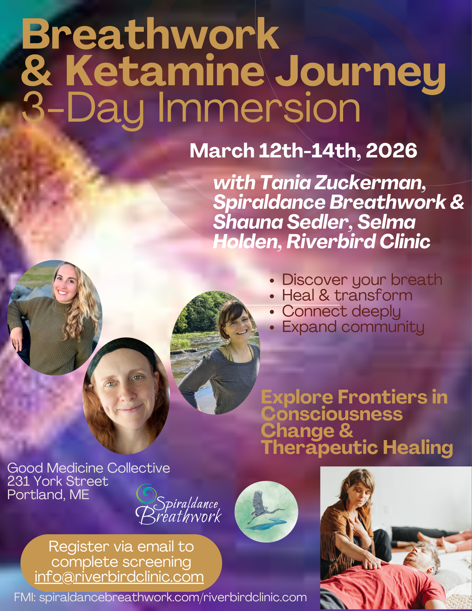 Breathwork & Ketamine Journey 3-Day Immersion: Deepen Your Awareness