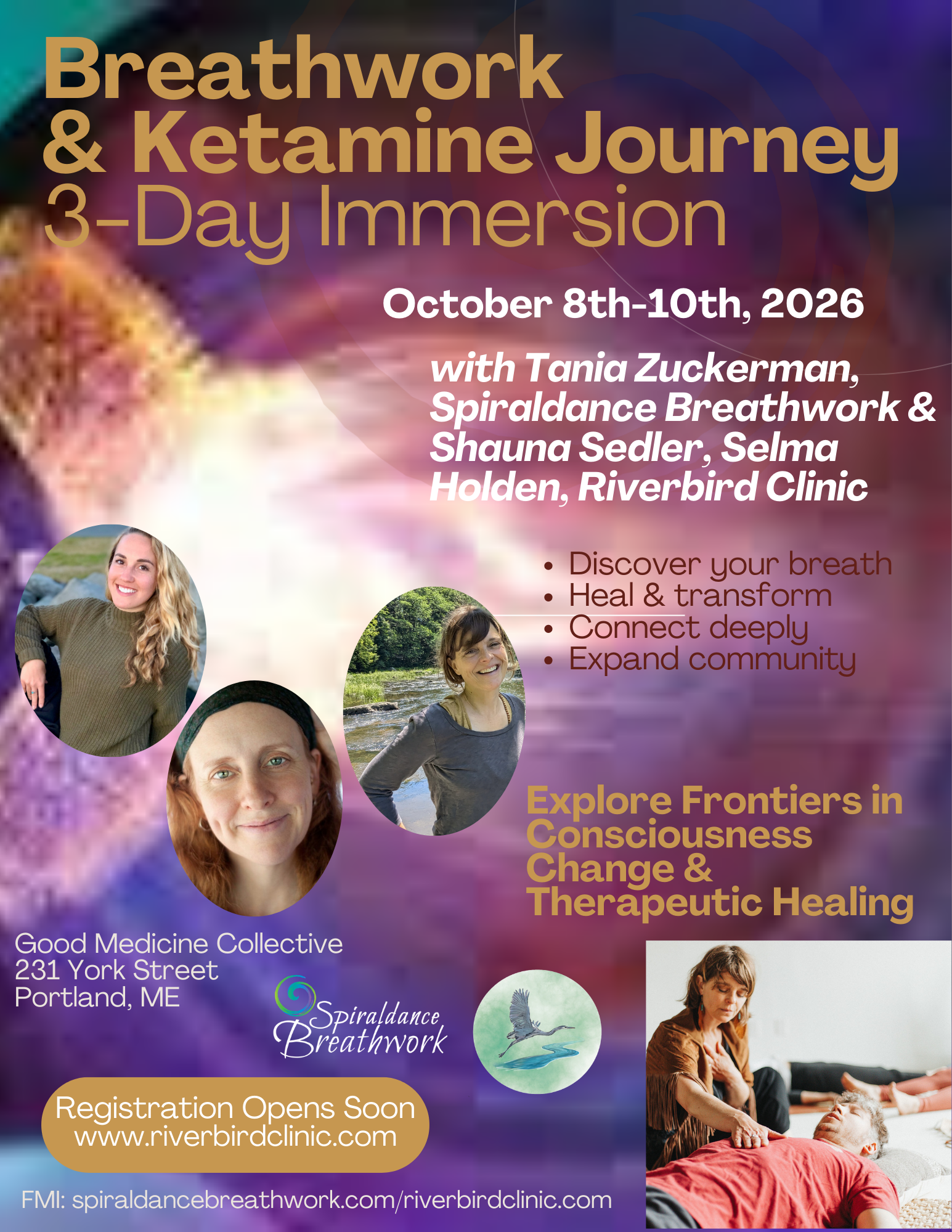 Breathwork & Ketamine Journey 3-Day Immersion: Deepen Your Awareness