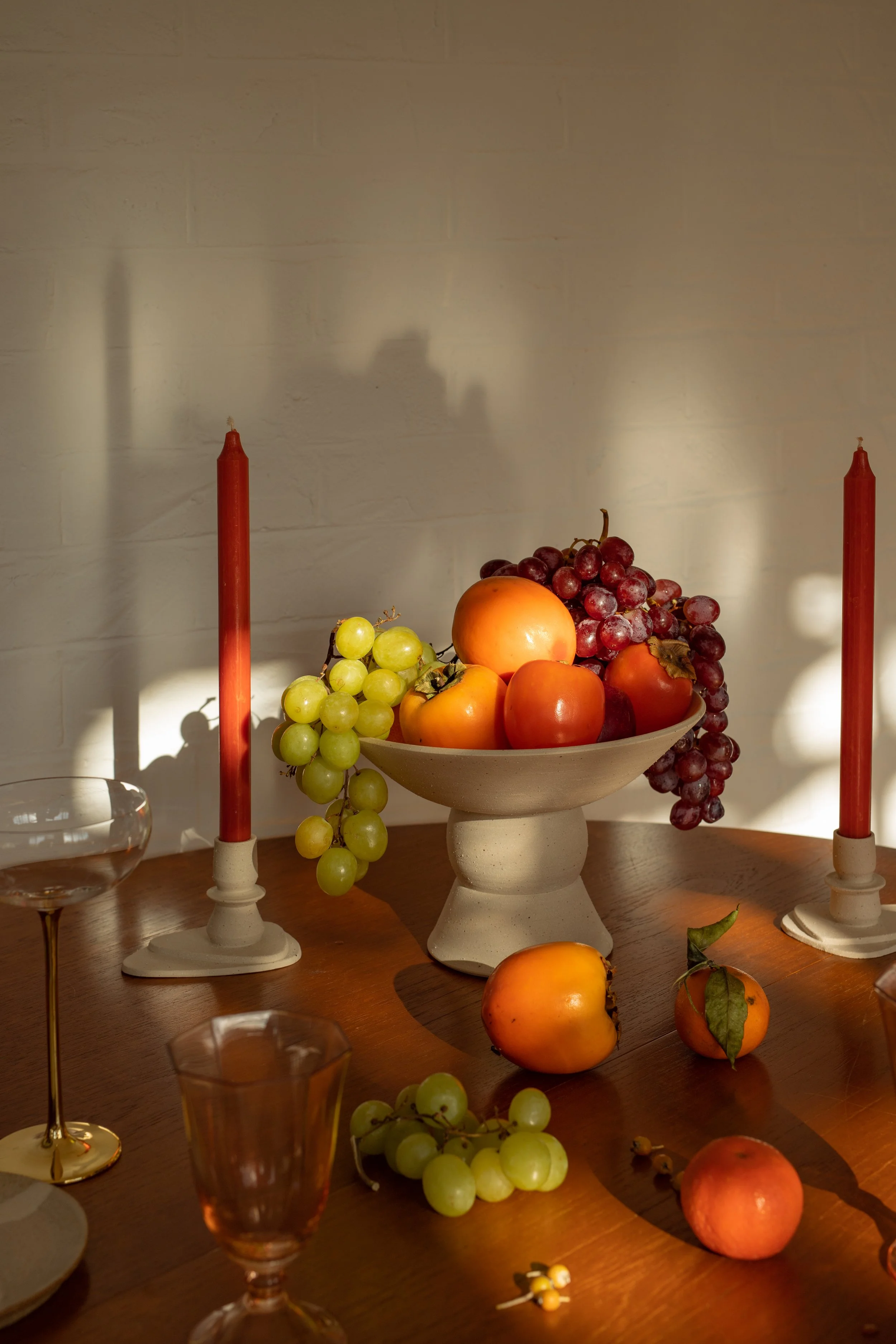 Cream Big Sur Pedestal Bowl 