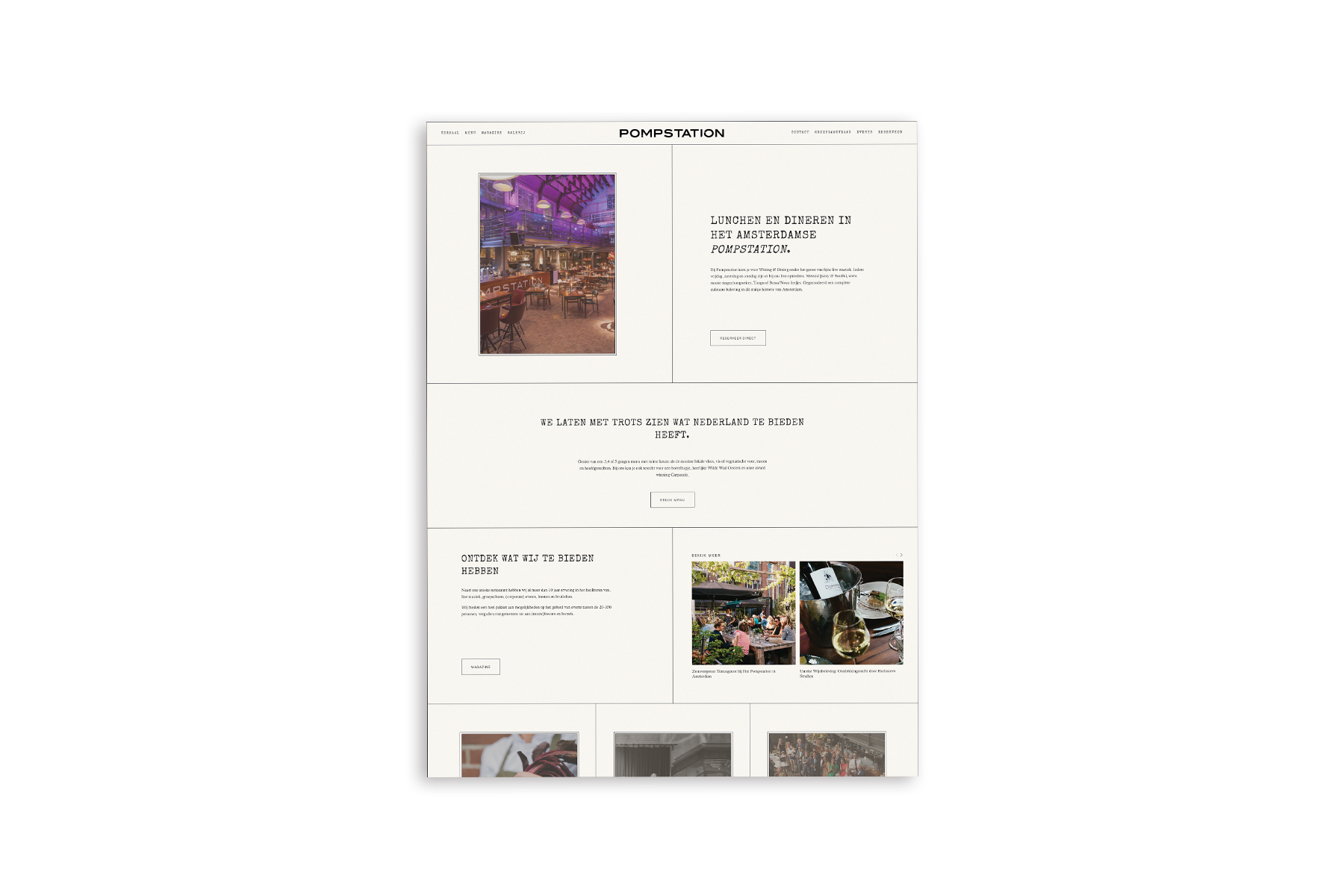 Restaurant website based on Avela Creating Custom Squarespace Template
